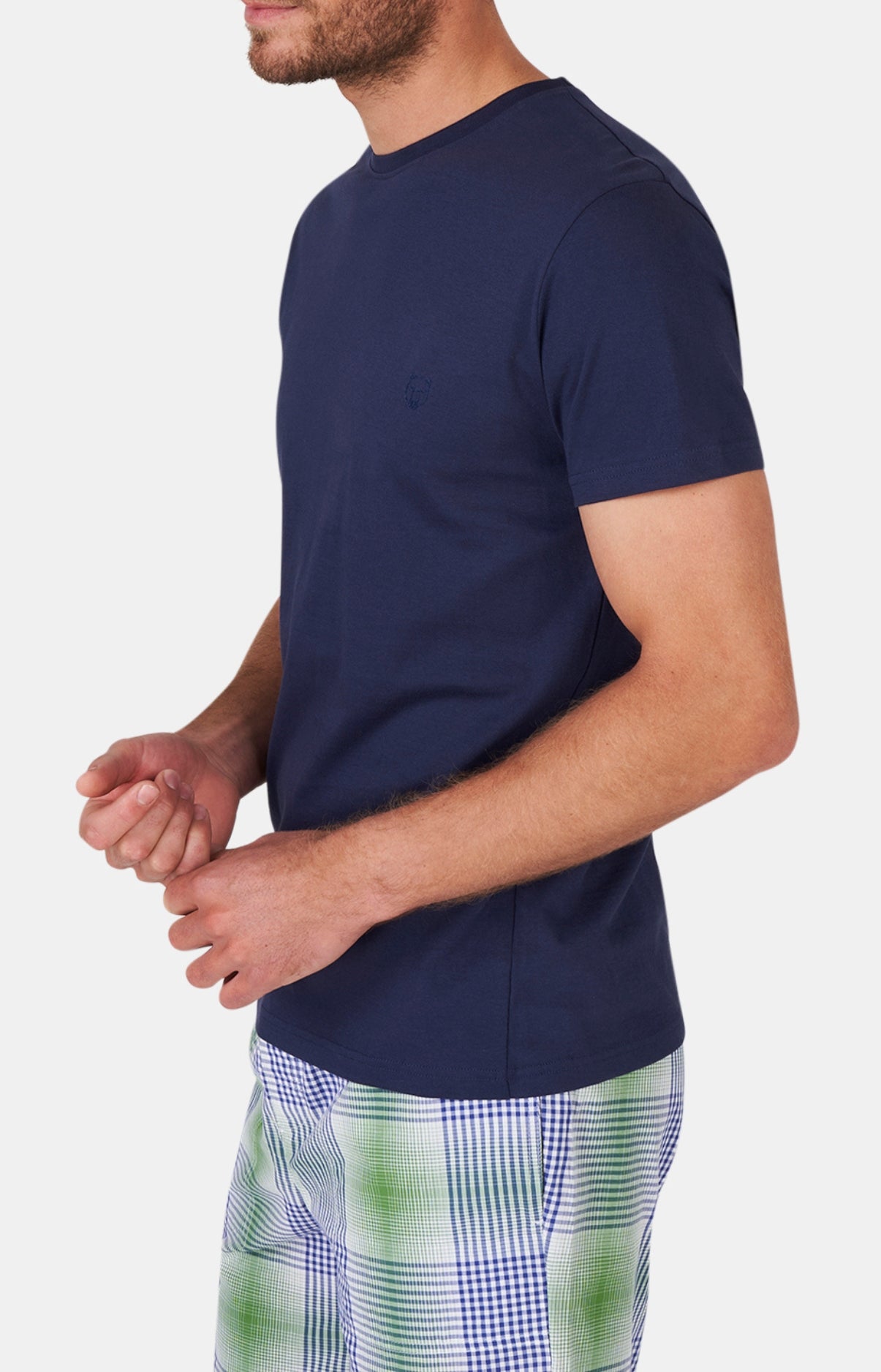 arthur-bob-tee-shirt-homme-marine-coton-bio-col-rond image 5