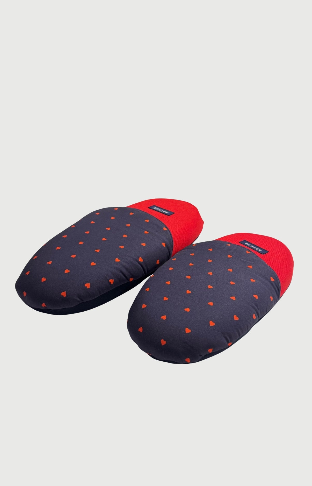 arthur-bob-saint-valentin-pantoufles-homme-marine-coton-bio image 2