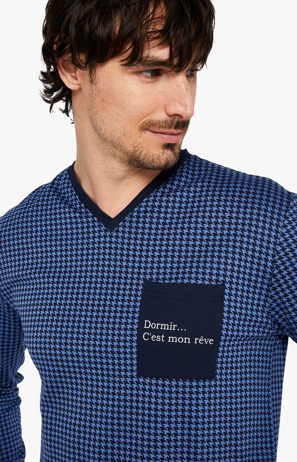 arthur-bob-dormir-pyjama-homme-coton-bio-marine image 2