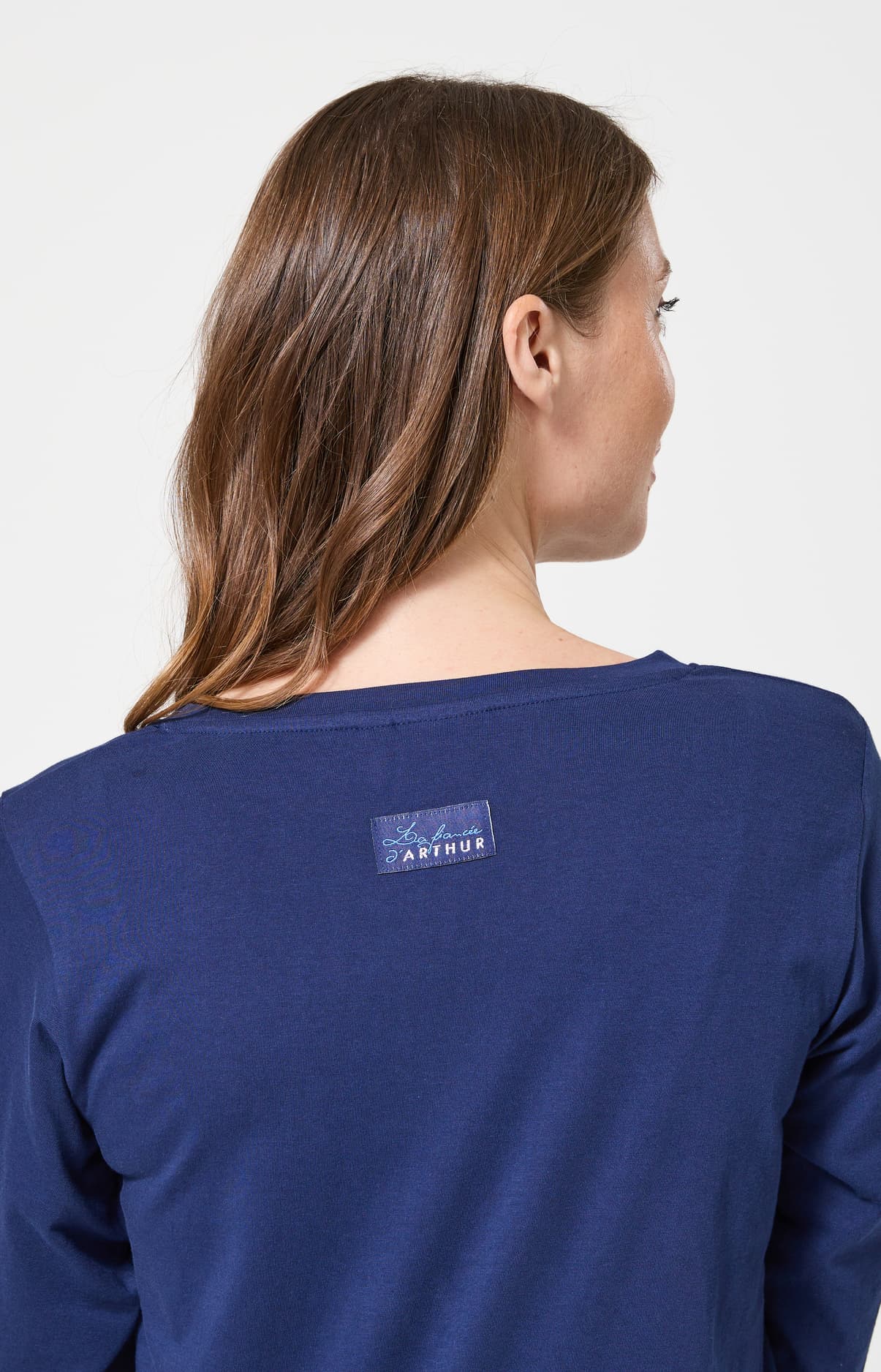 arthur-bob-pyjama-tradi-marine-femme-coton-bio image 6