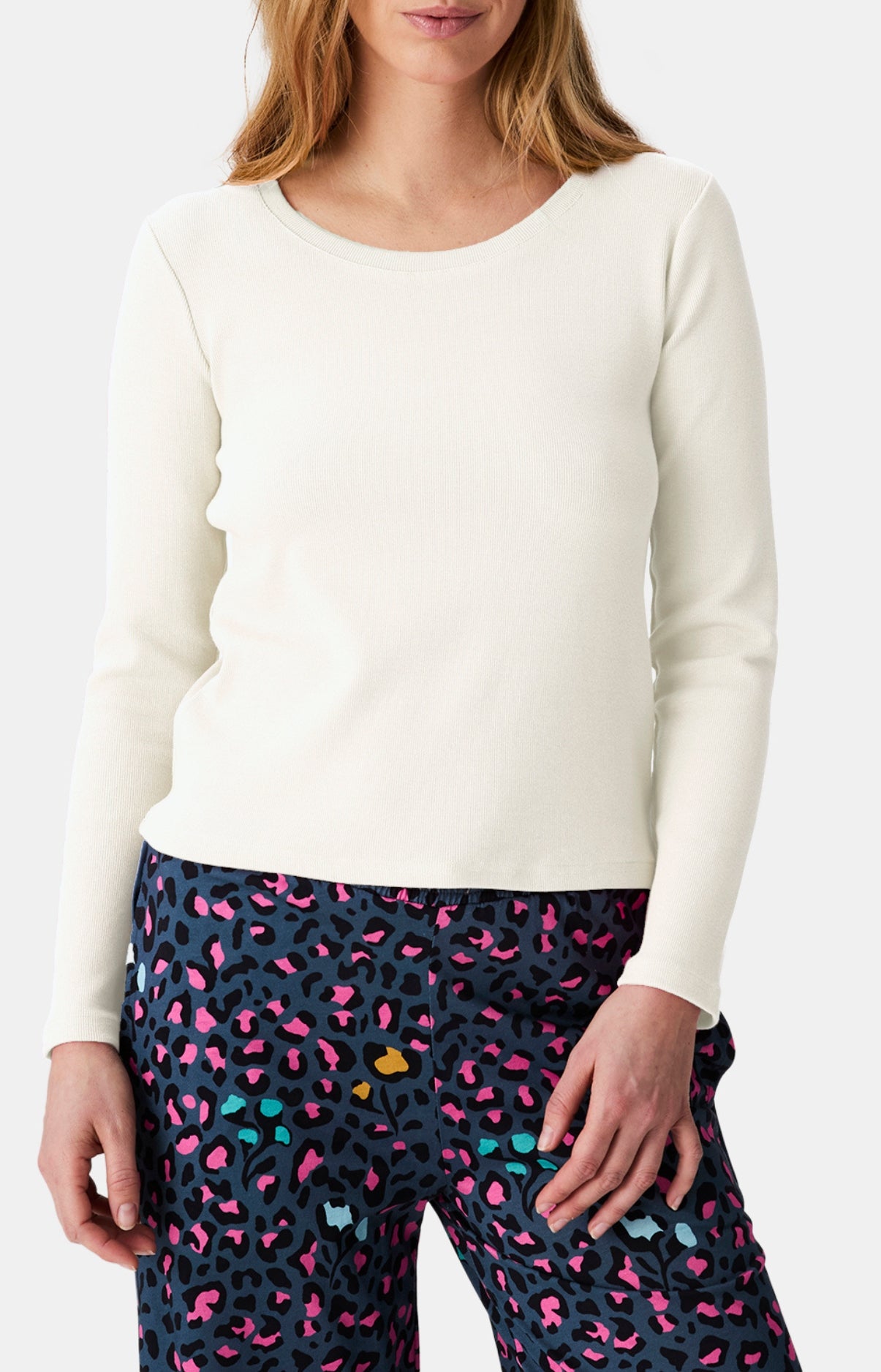 arthur-bob-tee-shirt-manches-longues-cr-me-ivoire-femme image 2