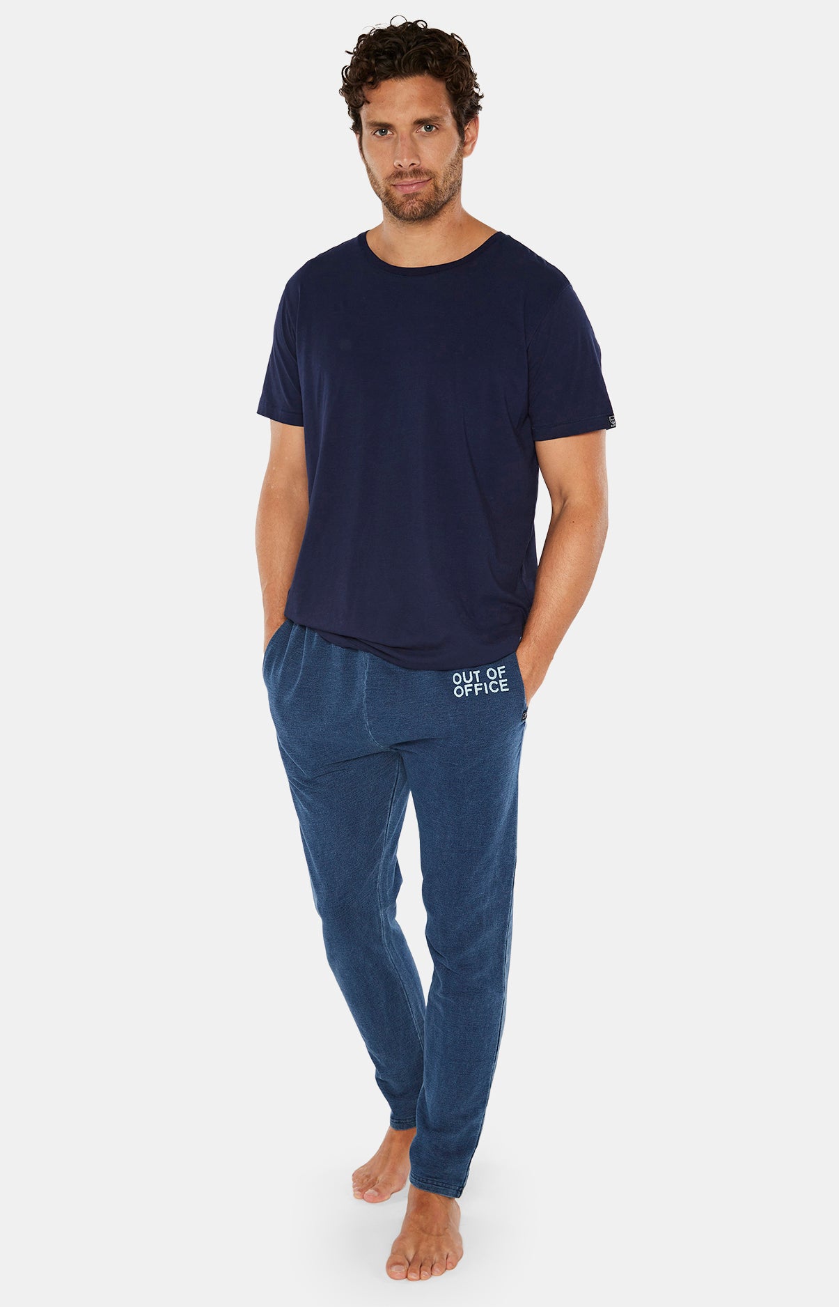 arthur-bob-tee-shirt-coton-pima-bleu-marine-homme image 1
