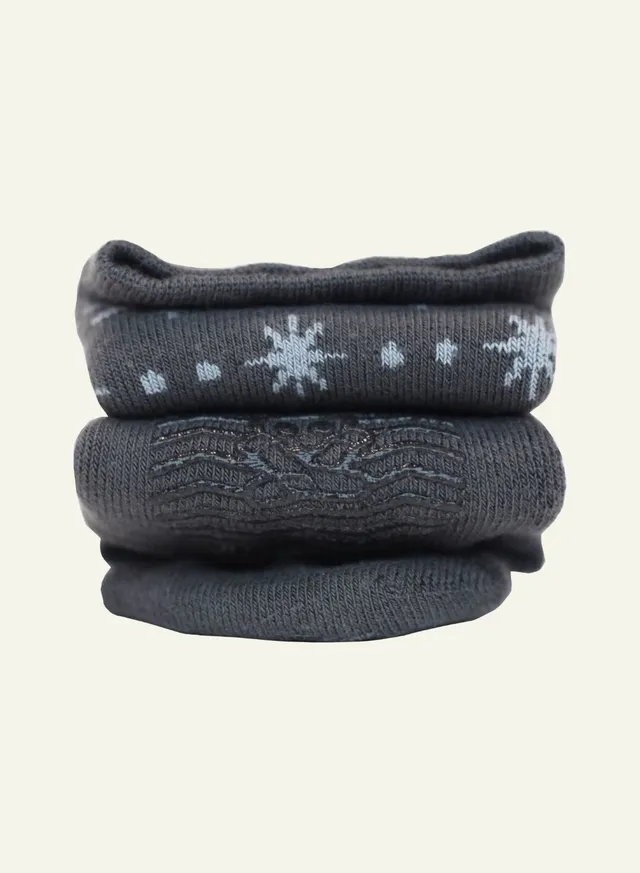 archiduchesse-cocooning-chauchons-gris-chaussons-antid-rapants image 1