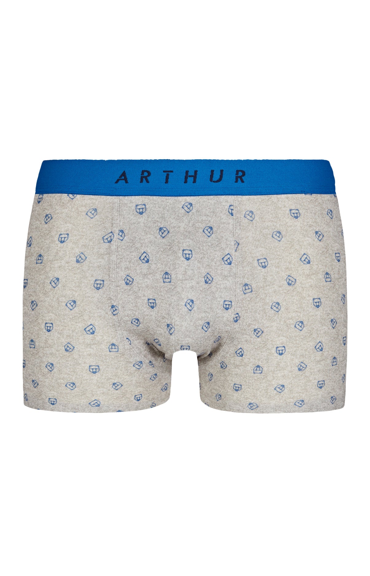 arthur-bob-boxer-logo-gris-coton-bio-homme image 3
