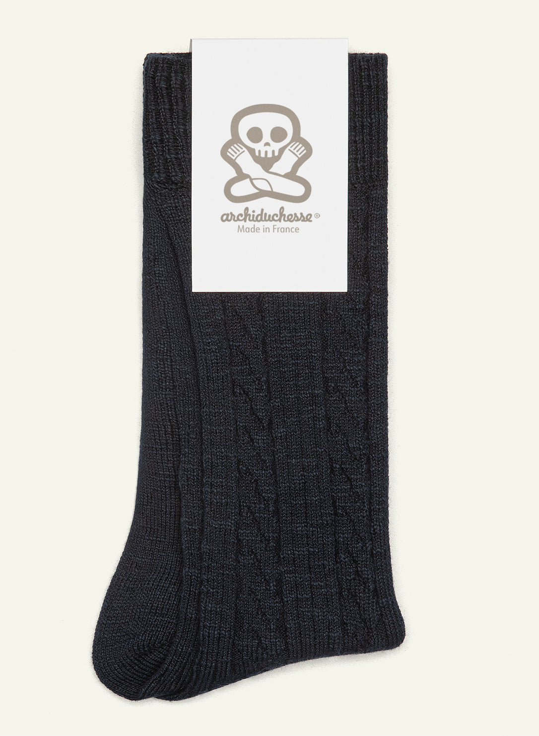 archiduchesse-cocooning-d-hiver-chaussettes-chaudes-bleu-marine image 6
