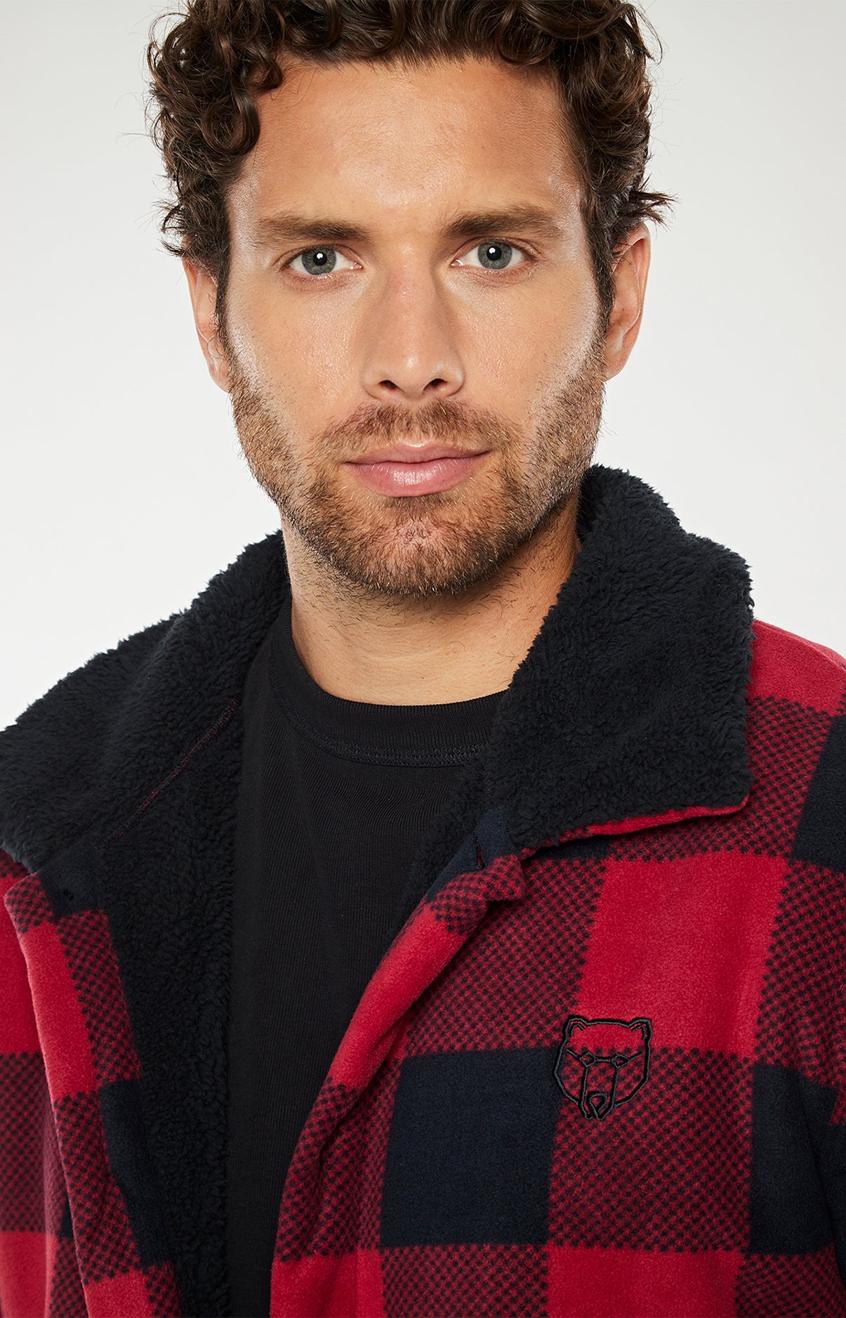 arthur-bob-megan-veste-polaire-homme-prune-double-face image 4