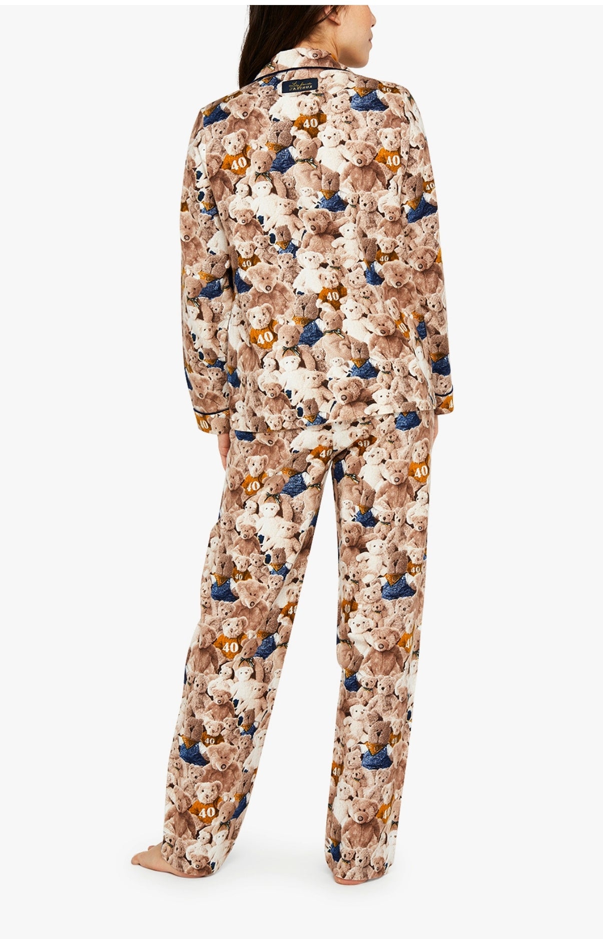 arthur-bob-teddy-40-ans-pyjama-femme-pilou-noisette image 3
