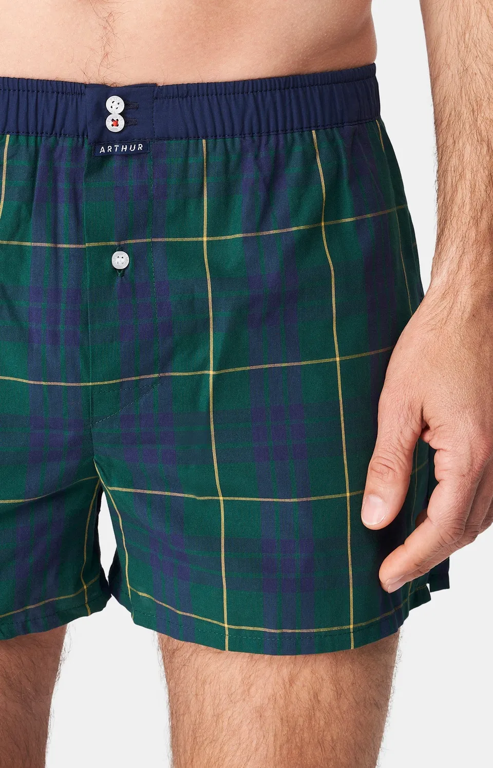 arthur-le-club-n-1060-cale-on-vert-coton-bio-taille-l image 1
