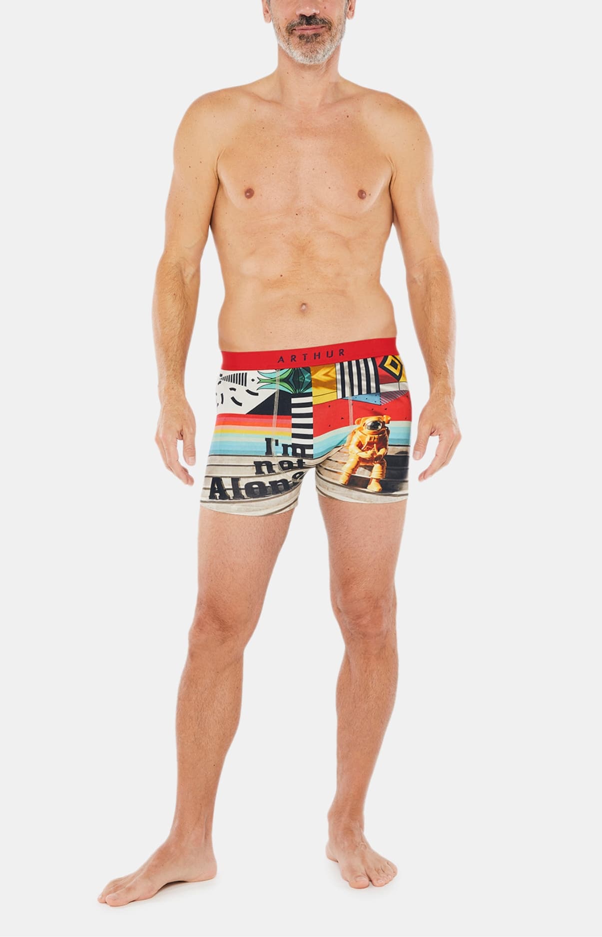 arthur-bob-espace-boxer-homme-coton-multicolore image 2