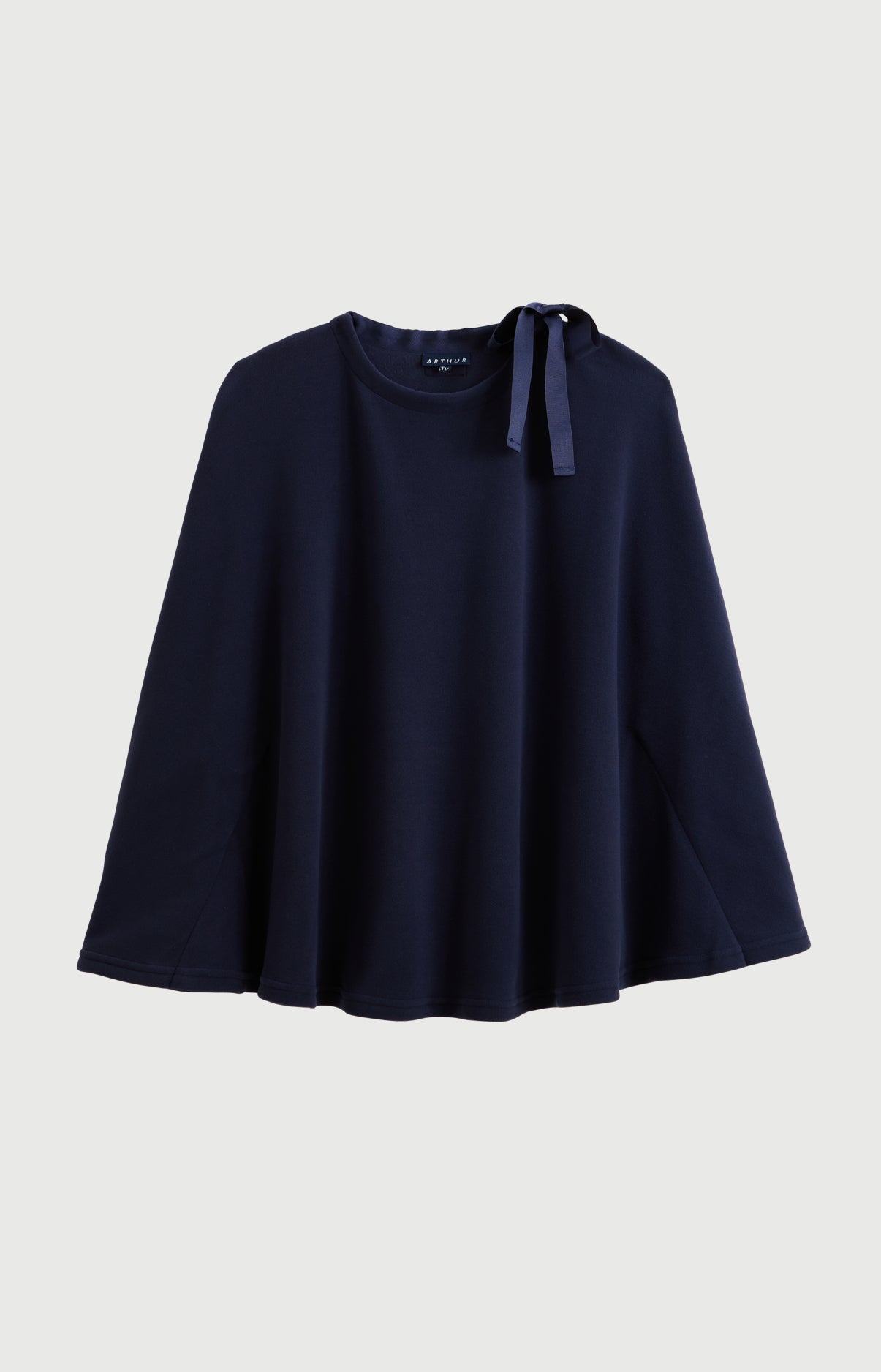 arthur-bob-marilou-poncho-femme-marine-tu-micropolaire image 3