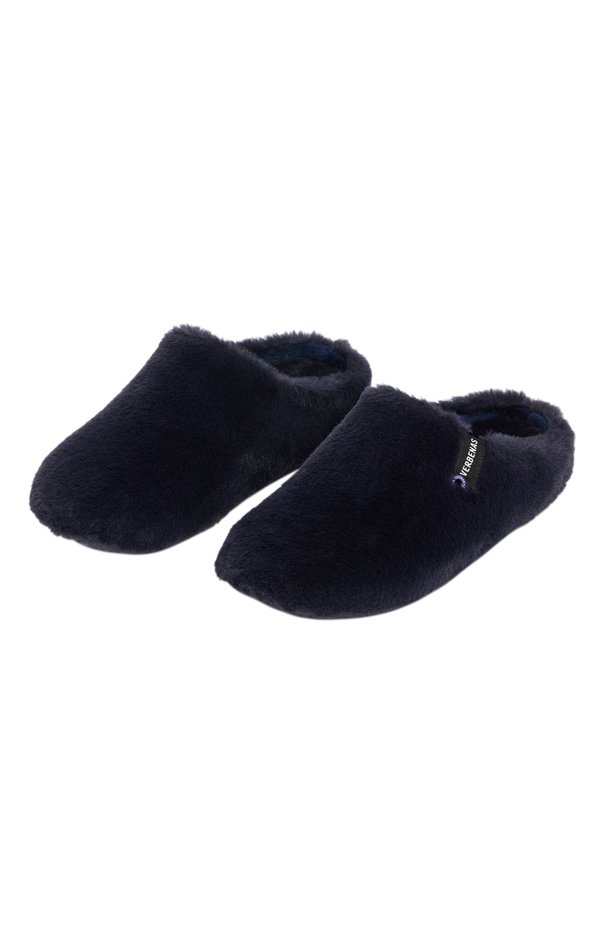 arthur-bob-cocon-marine-mules-femme-marine-fausse-fourrure image 2