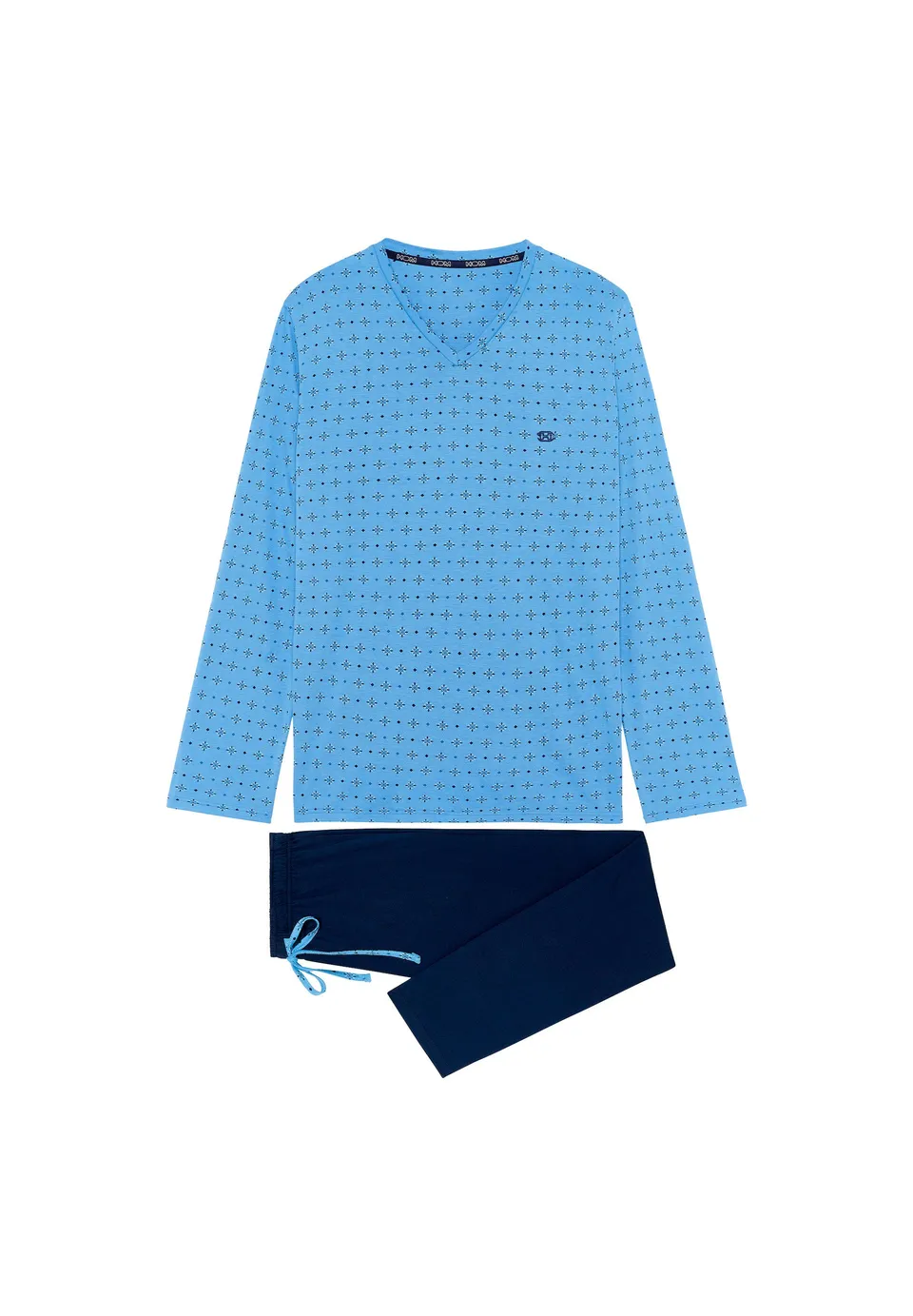 hom-modal-comfort-alan-403207-pyjama-long-homme-bleu image 1