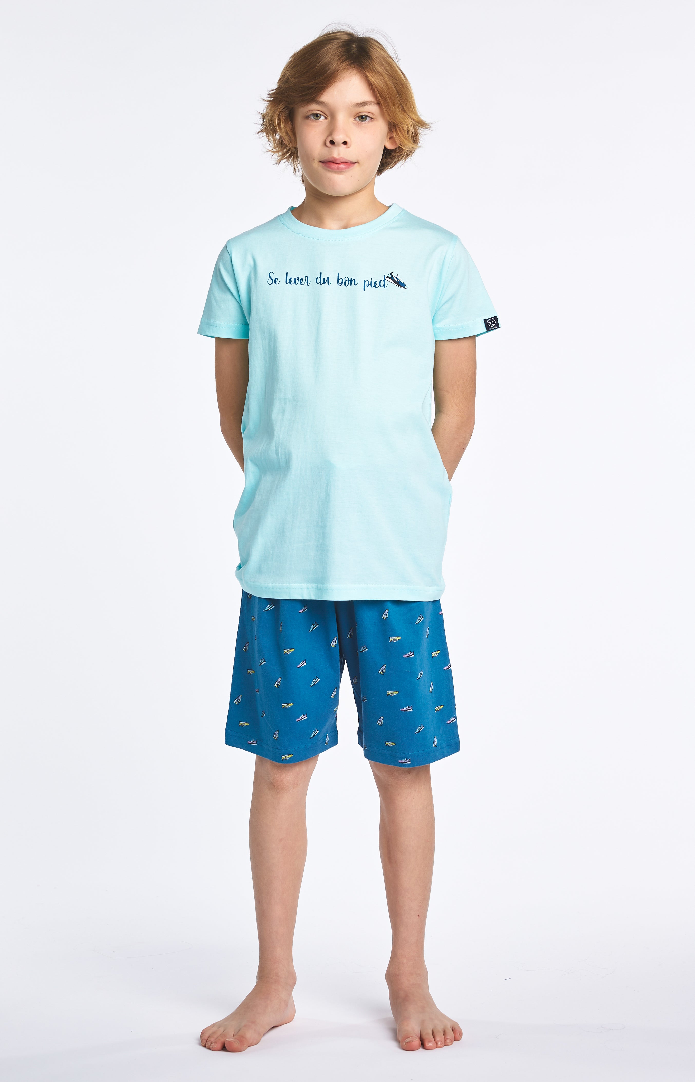 arthur-bob-sneakers-duck-pyjashort-enfant-bleu-8a image 6