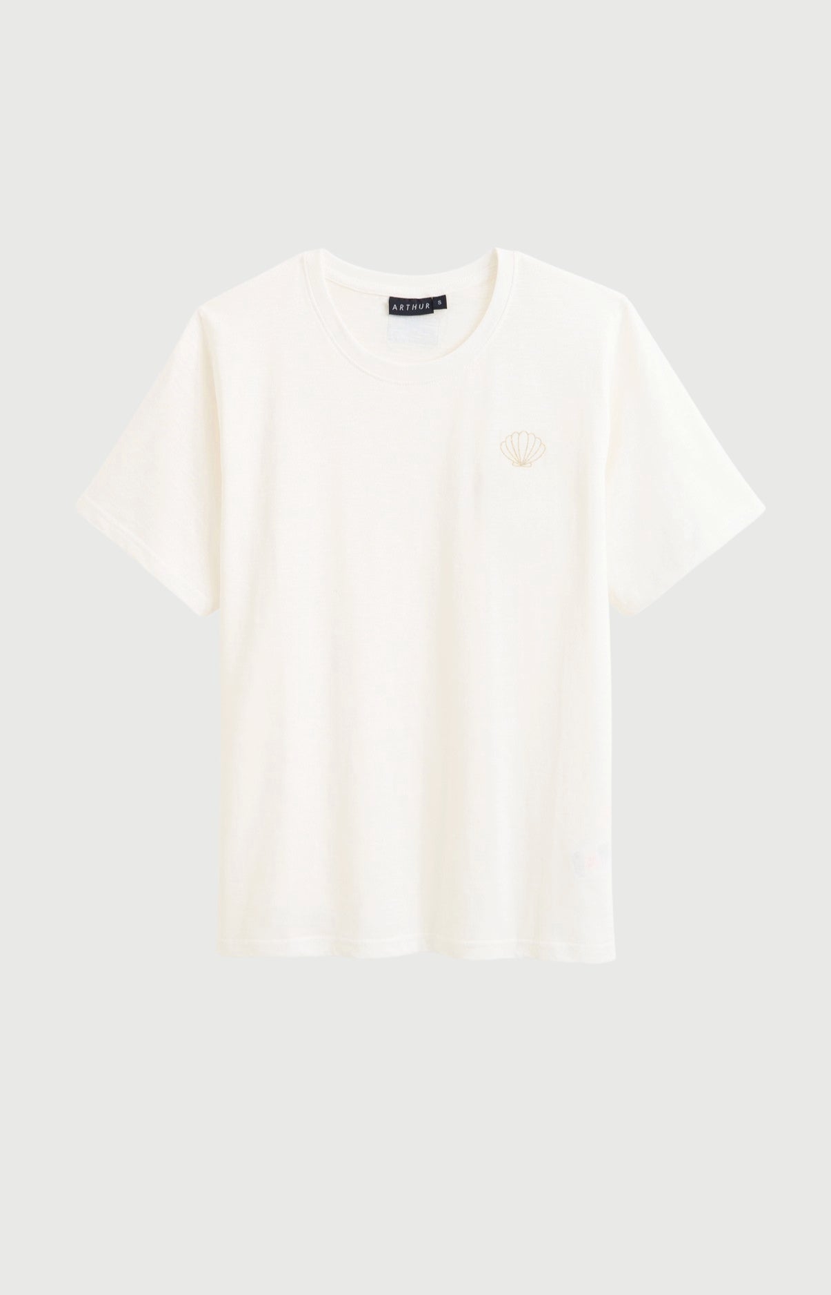 arthur-bob-coquillage-tee-shirt-femme-ivoire-coton-bio image 3