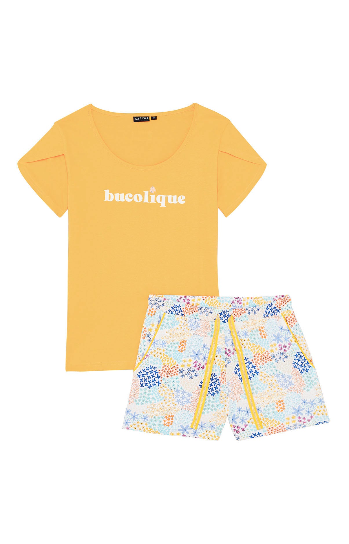 arthur-bob-bucolique-pyjashort-bio-multicolore-femme image 3