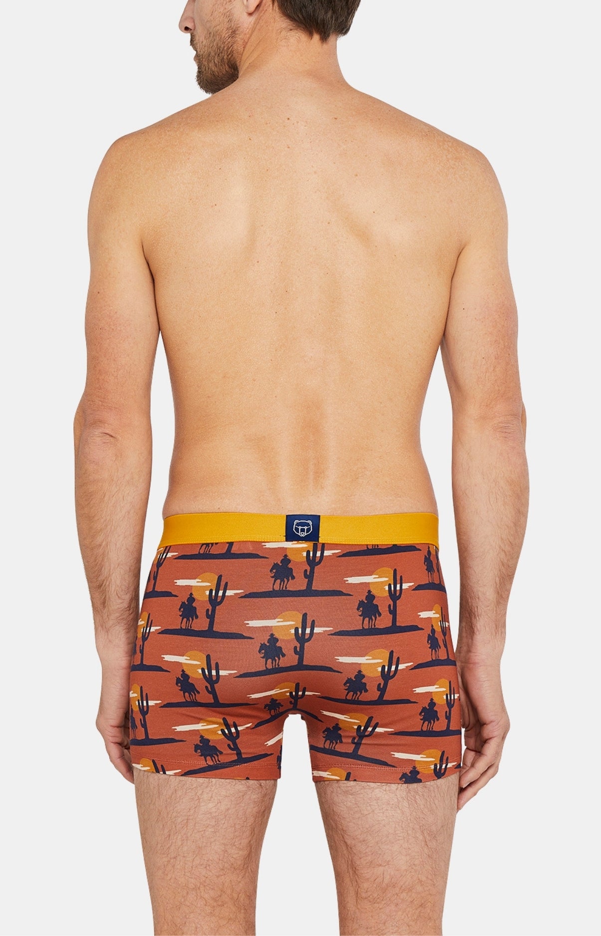 arthur-bob-l-ouest-boxer-homme-cognac-coton-bio image 5