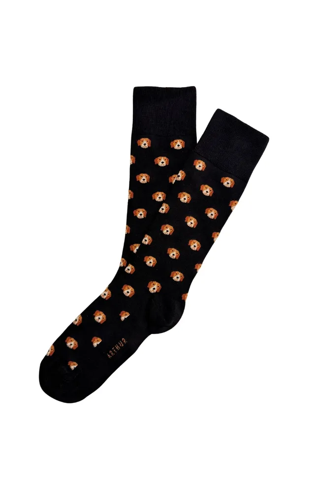 arthur-bob-nestor-chaussettes-coton-noir-40-46 image 1