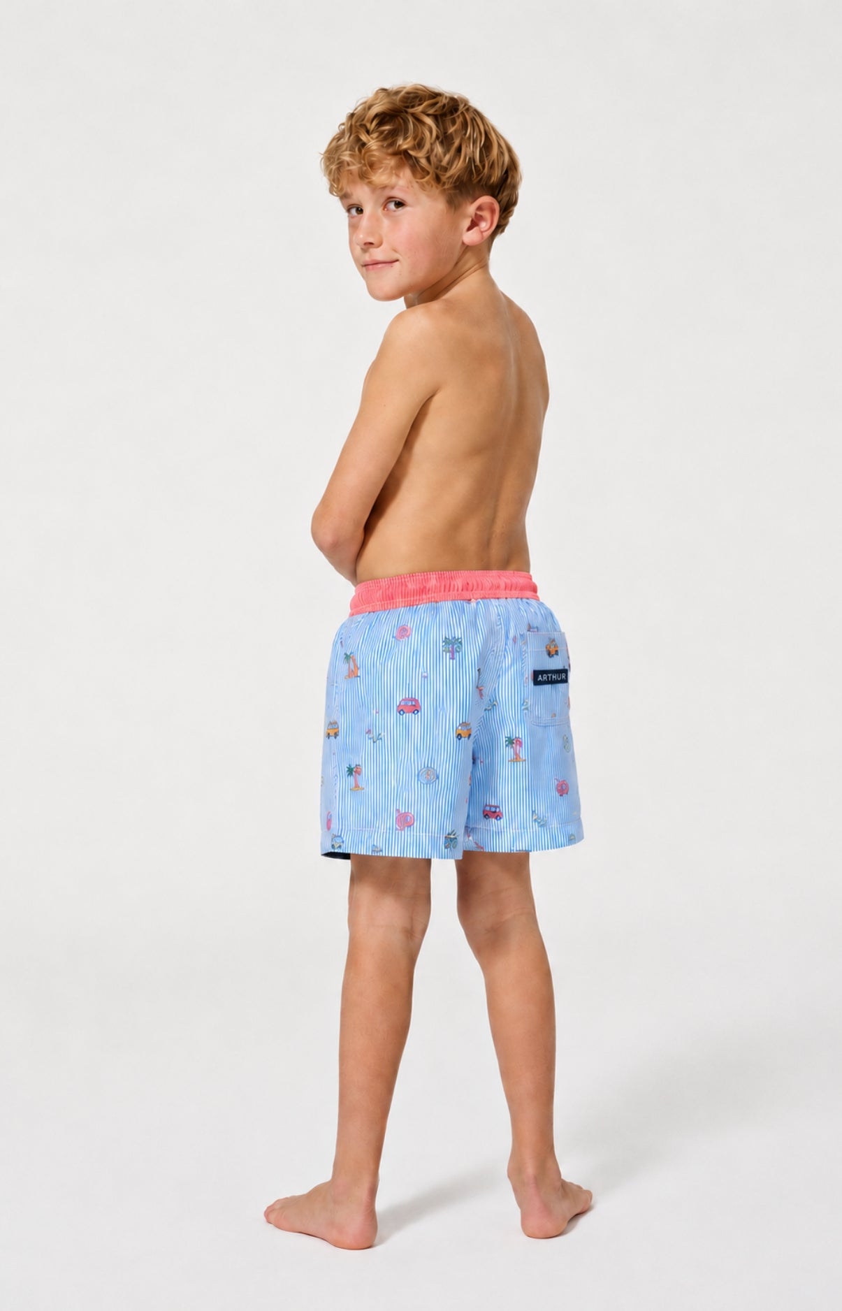 arthur-bob-californie-short-de-bain-enfant-bleu image 4