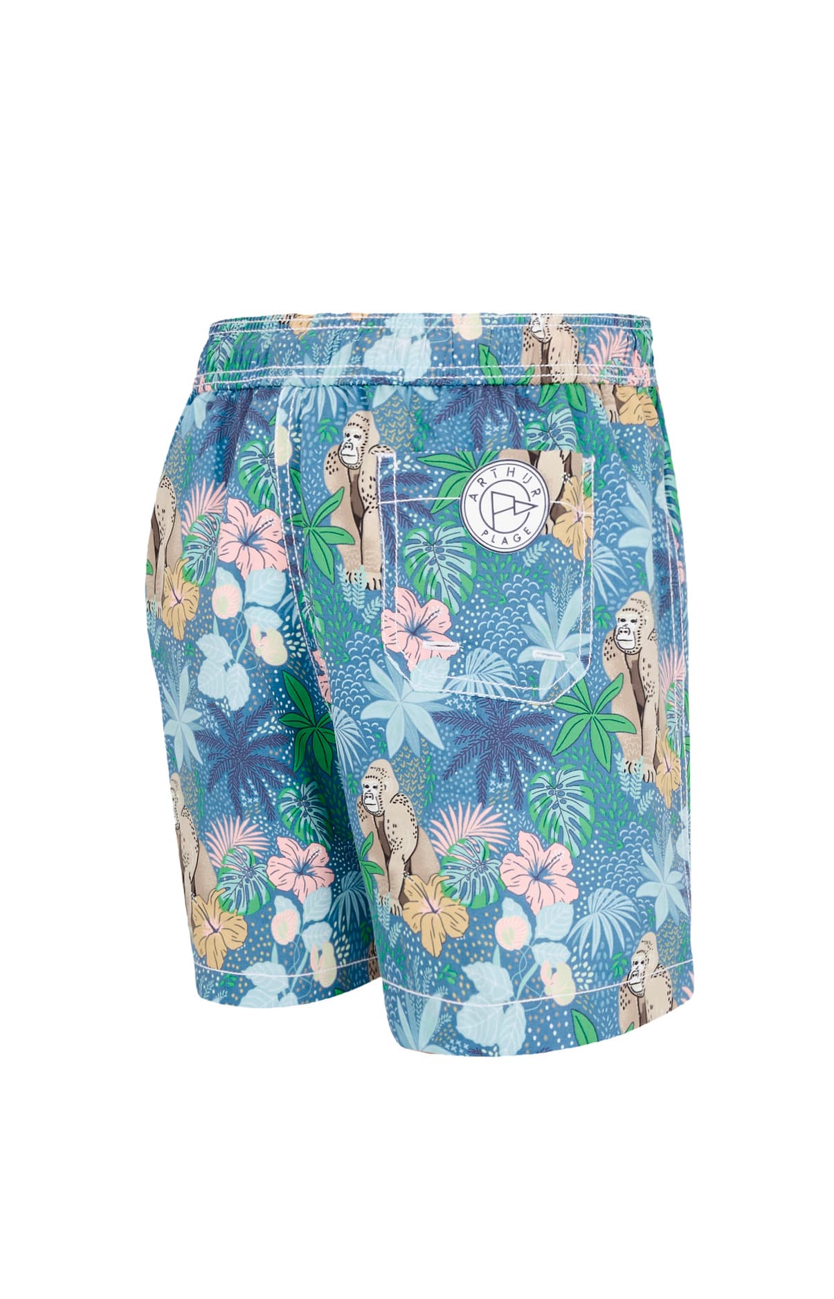 arthur-bob-jungle-short-de-bain-enfant-denim image 5