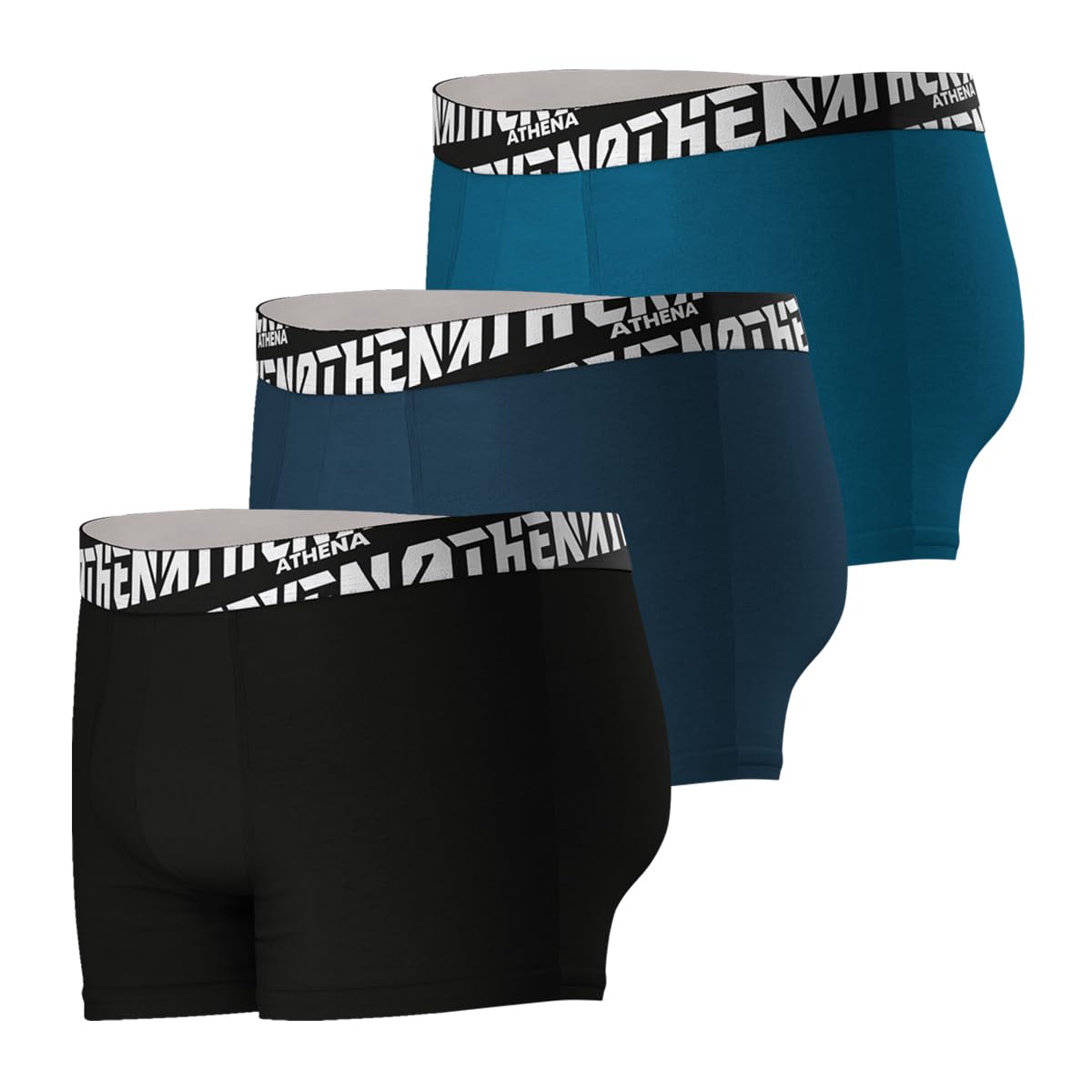 athena-easy-sport-boxer-homme-coton-stretch-lot-3-respirant image 2