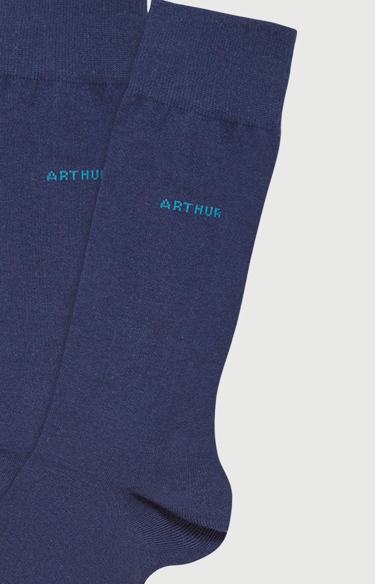 arthur-bob-marine-chaussettes-homme-bleu-40-46-coton-bio image 2