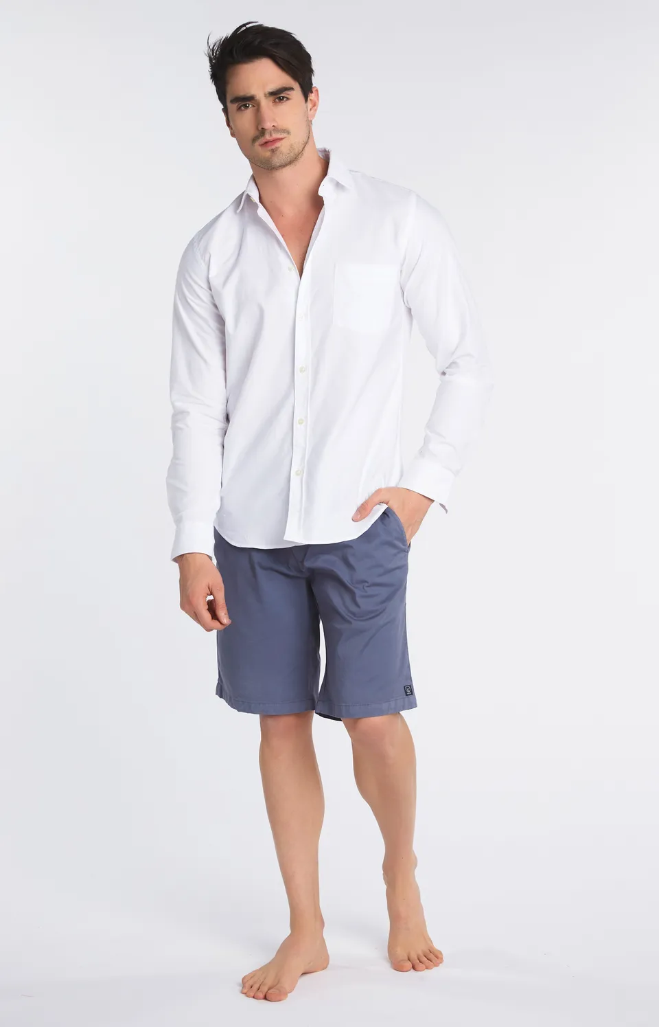 arthur-bob-chemise-unie-blanche-chemise-homme-blanc-l image 1