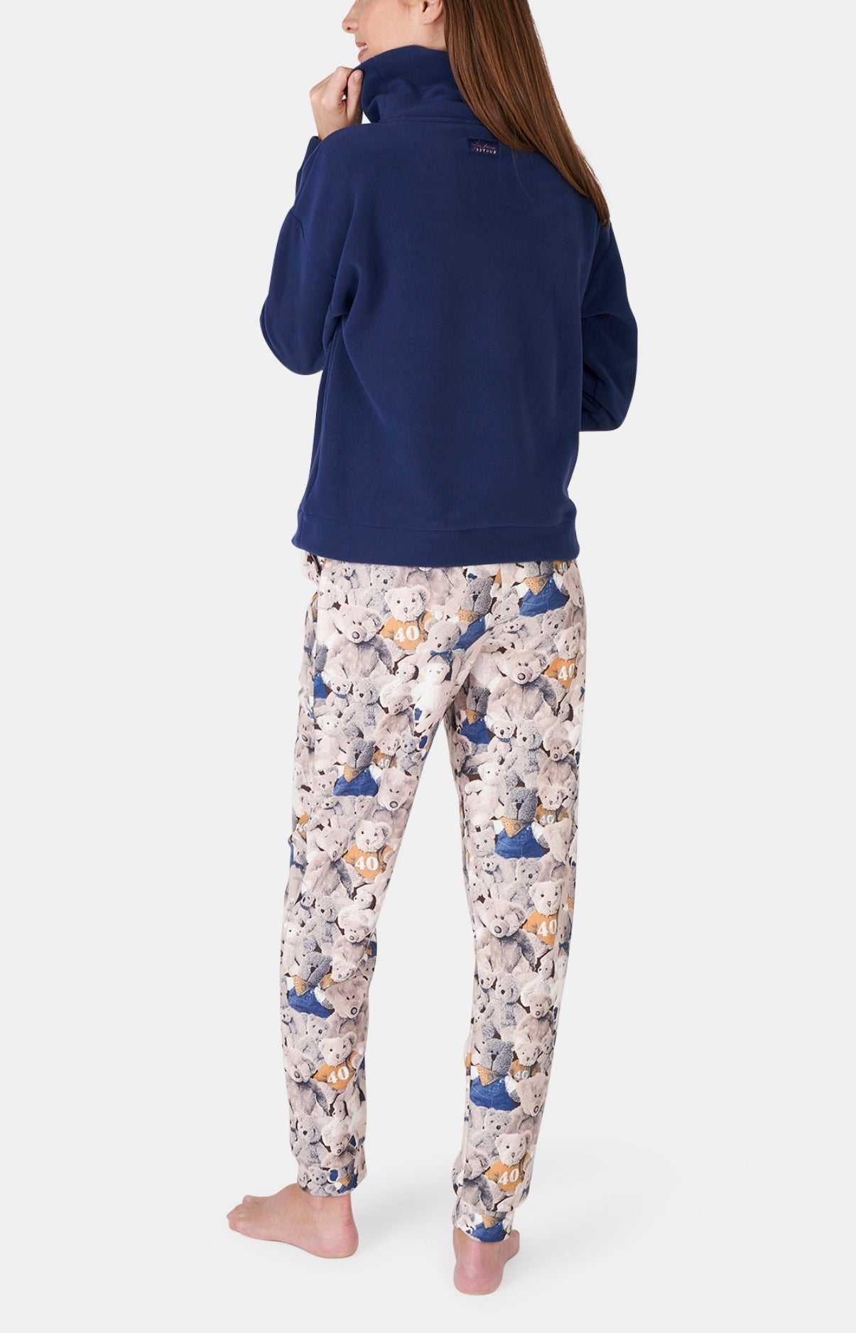 arthur-bob-teddy-40-ans-pyjama-noisette-polaire-femme image 6