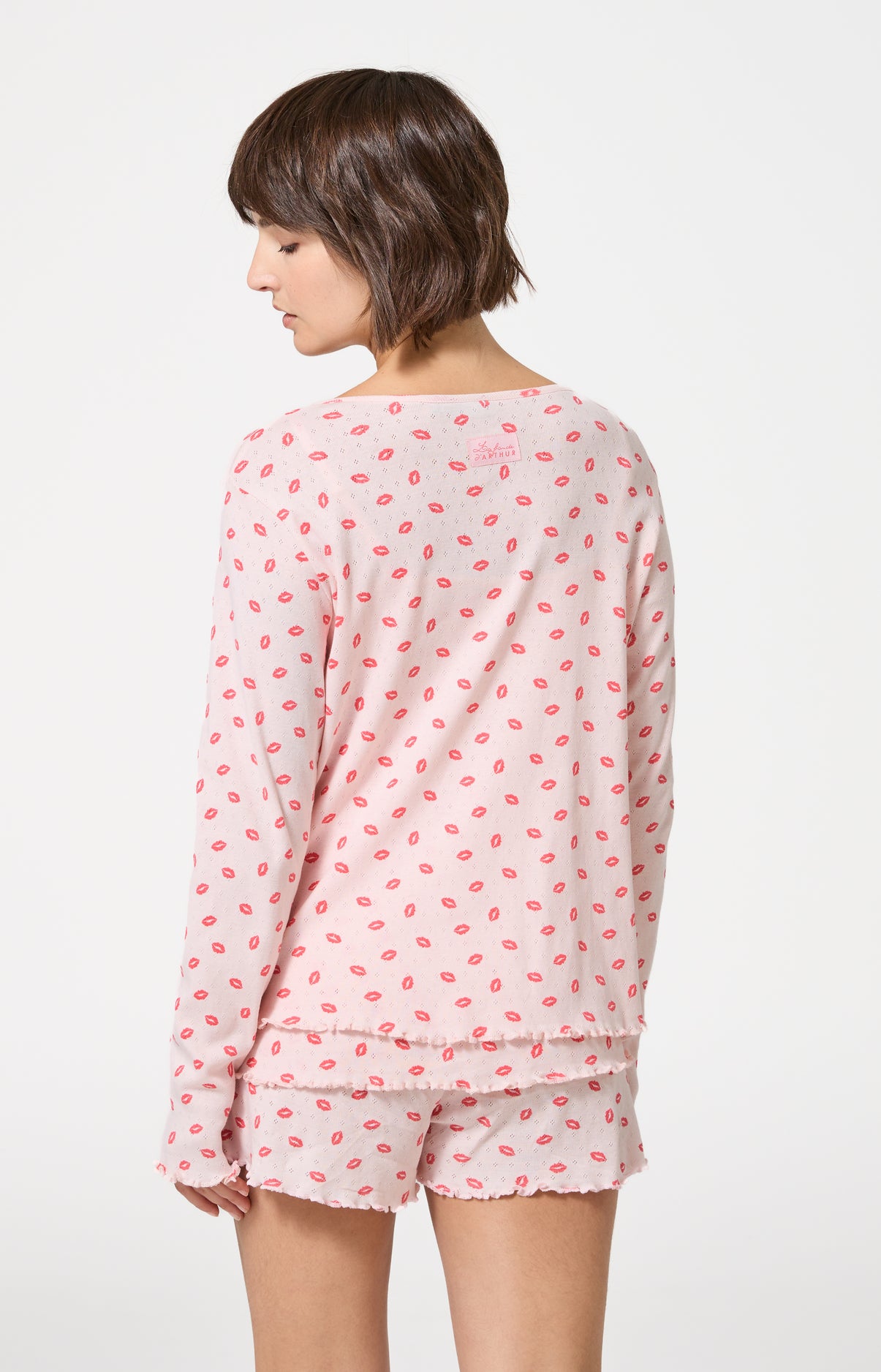 arthur-bob-kiss-pyjashort-femme-nude-3-pi-ces-coton-bio image 7