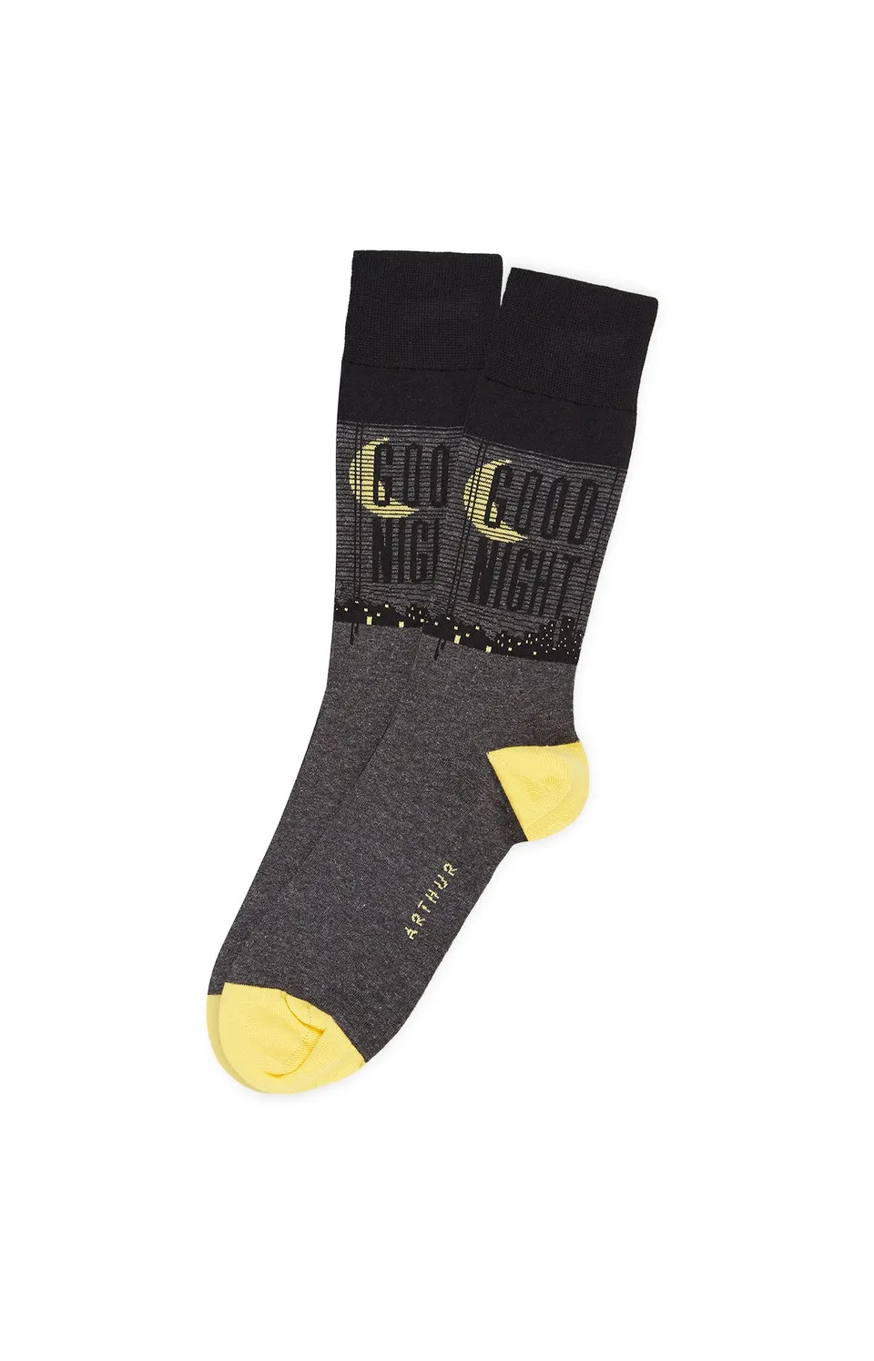 arthur-bob-good-night-chaussettes-gris-coton-bio image 1