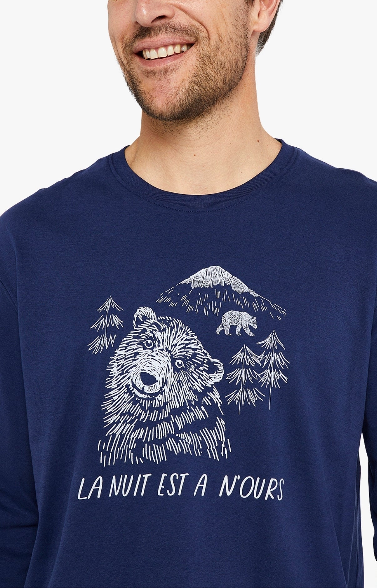 arthur-bob-ours-pyjama-homme-marine image 6
