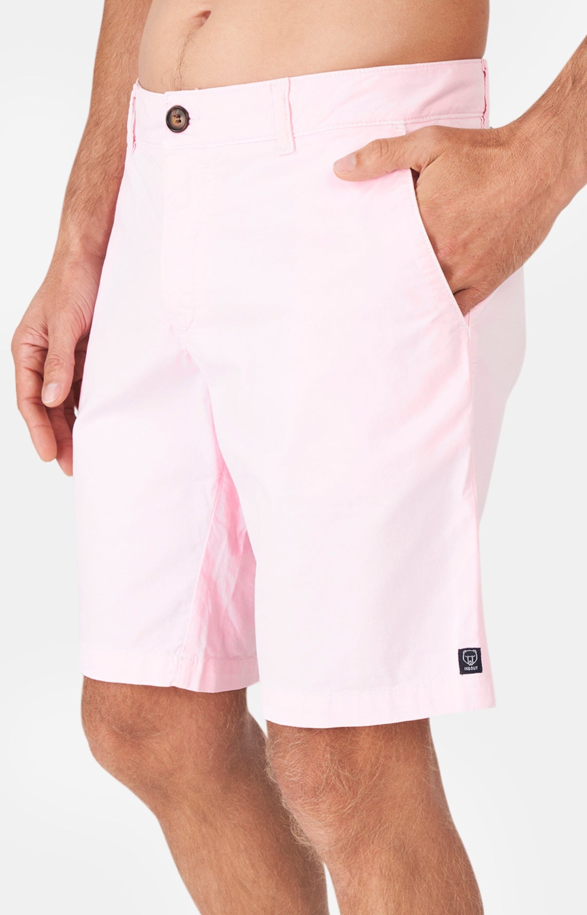 arthur-bob-rose-doux-bermuda-homme-rose-uni-t image 2