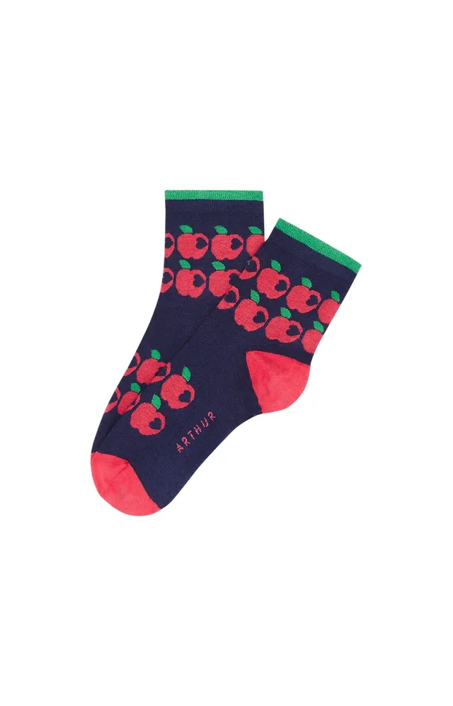 arthur-bob-pomme-d-amour-chaussettes-femme-marine image 1