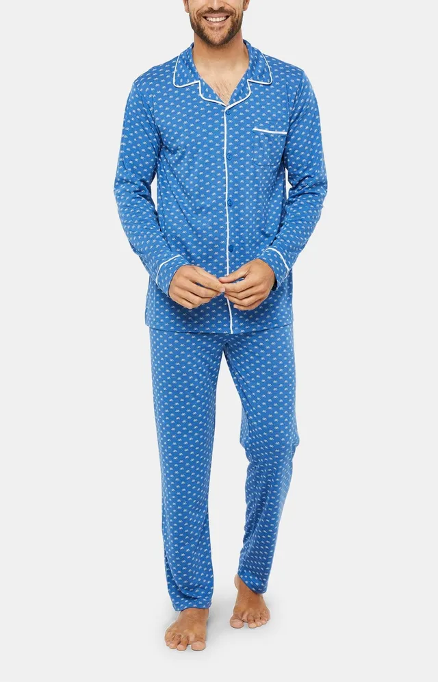 arthur-bob-petit-v-lo-pyjama-boutonn-homme-denim-lyocell image 1