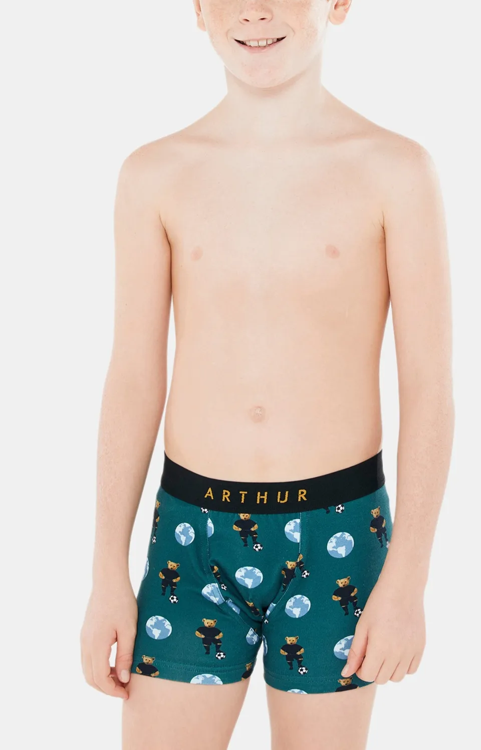 arthur-bob-teddy-foot-boxer-enfant-sapin-coton-bio image 1