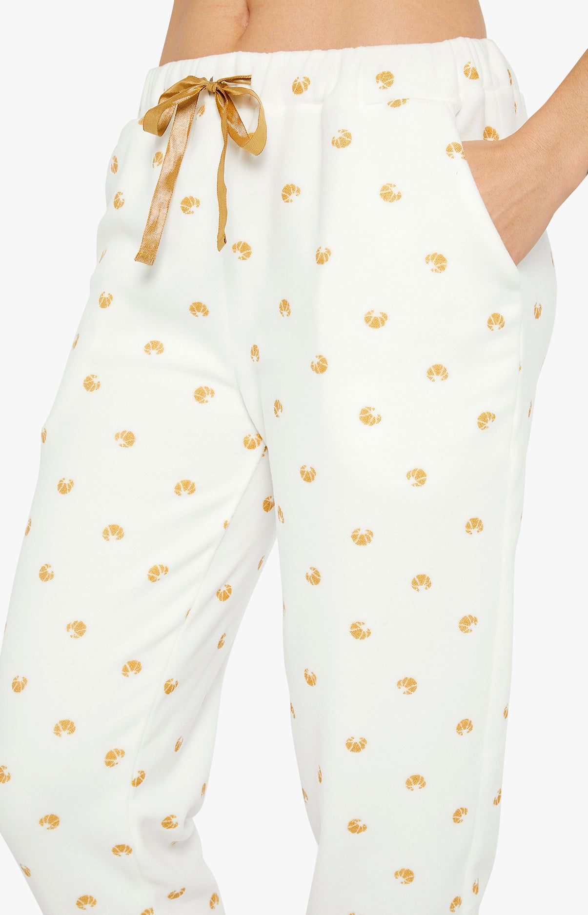 arthur-bob-pyjama-croissant-ivoire-polaire-femme image 2
