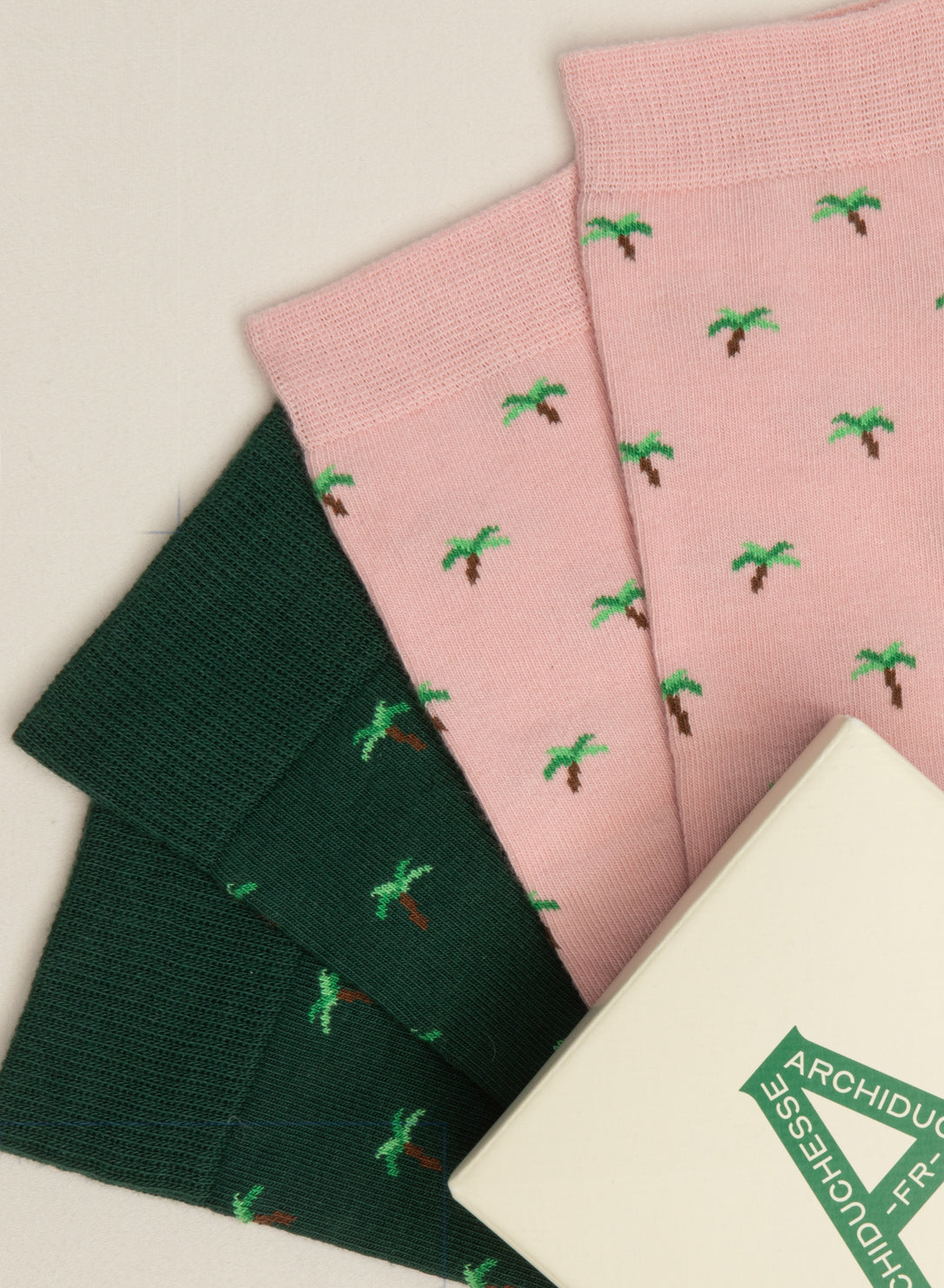 archiduchesse-fantaisie-coco-cool-chaussettes-duo-rose-vert image 3
