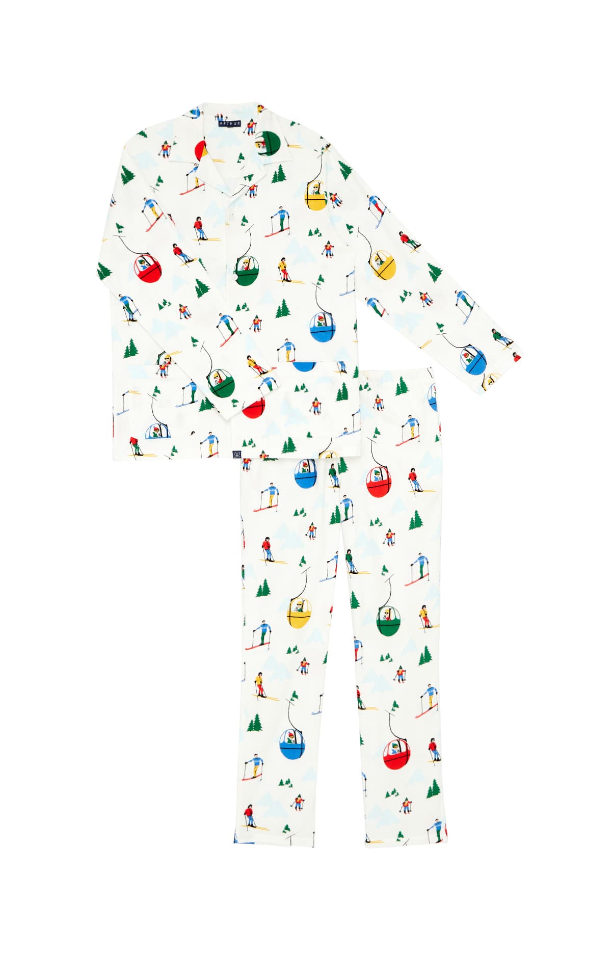 arthur-bob-mont-pyjama-pilou-blanc-homme-coton image 2