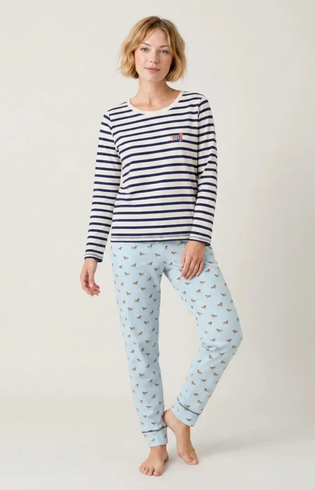 arthur-bob-pyjama-tobby-ciel-coton-bio-femme image 1