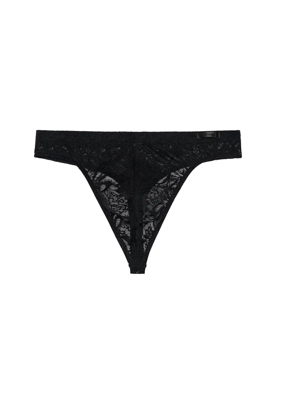 hom-free-cut-lace-g-string-string-homme-noir-dentelle image 1