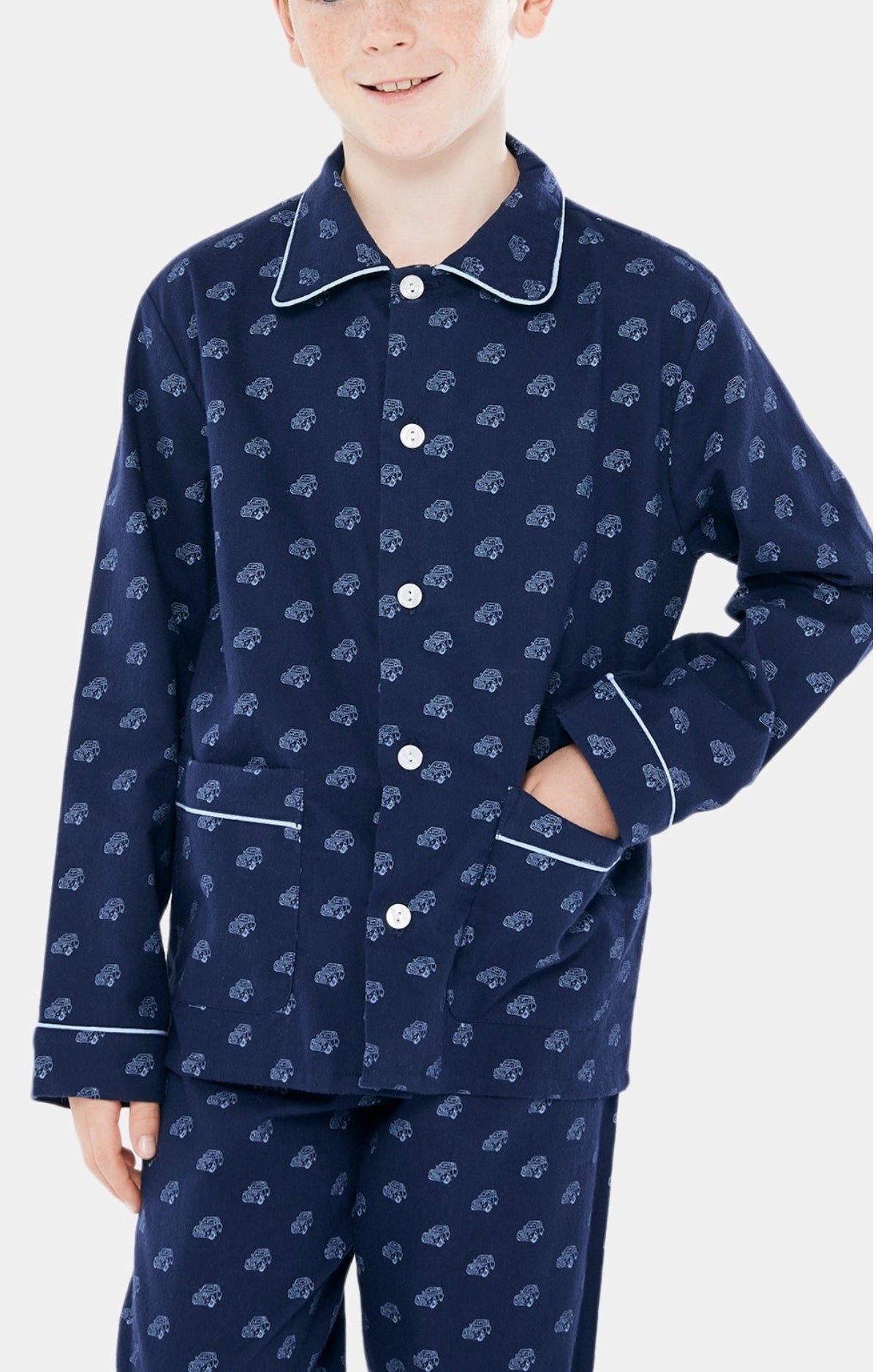arthur-bob-pyjama-enfant-2cv-bouton-marine image 2