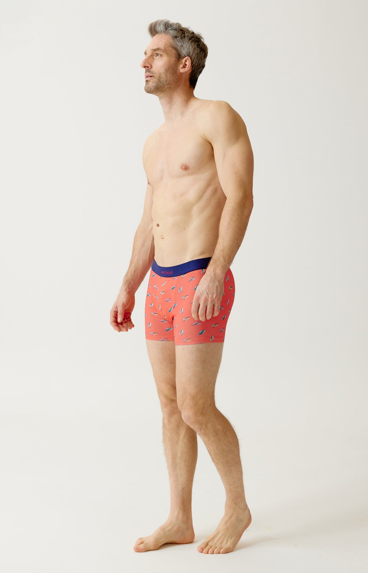 arthur-bob-sneakers-boxer-homme-rouge-coton-bio-2 image 4