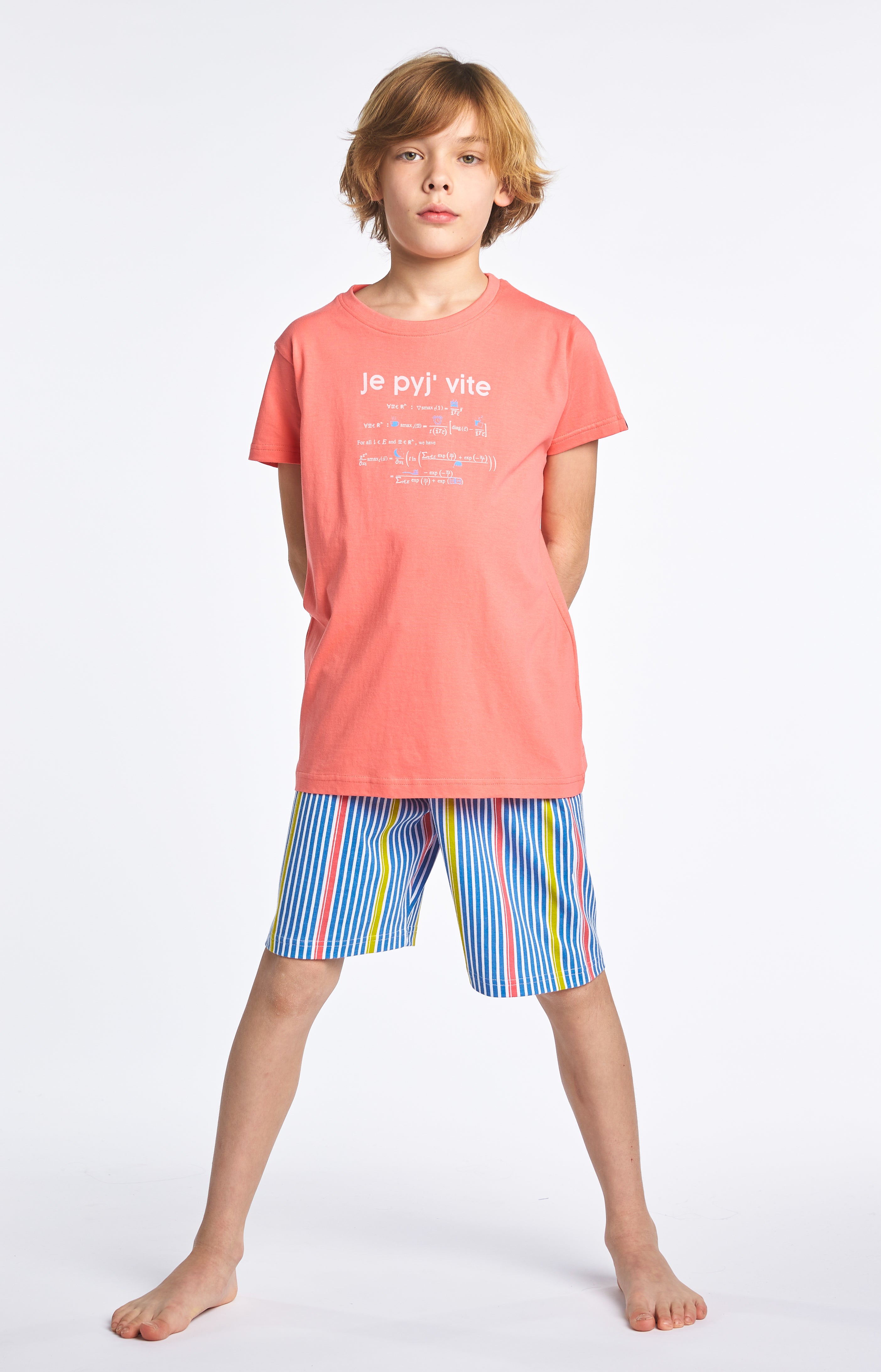 arthur-bob-pyj-vite-pyjashort-enfant-coton-bio-multicolore image 1