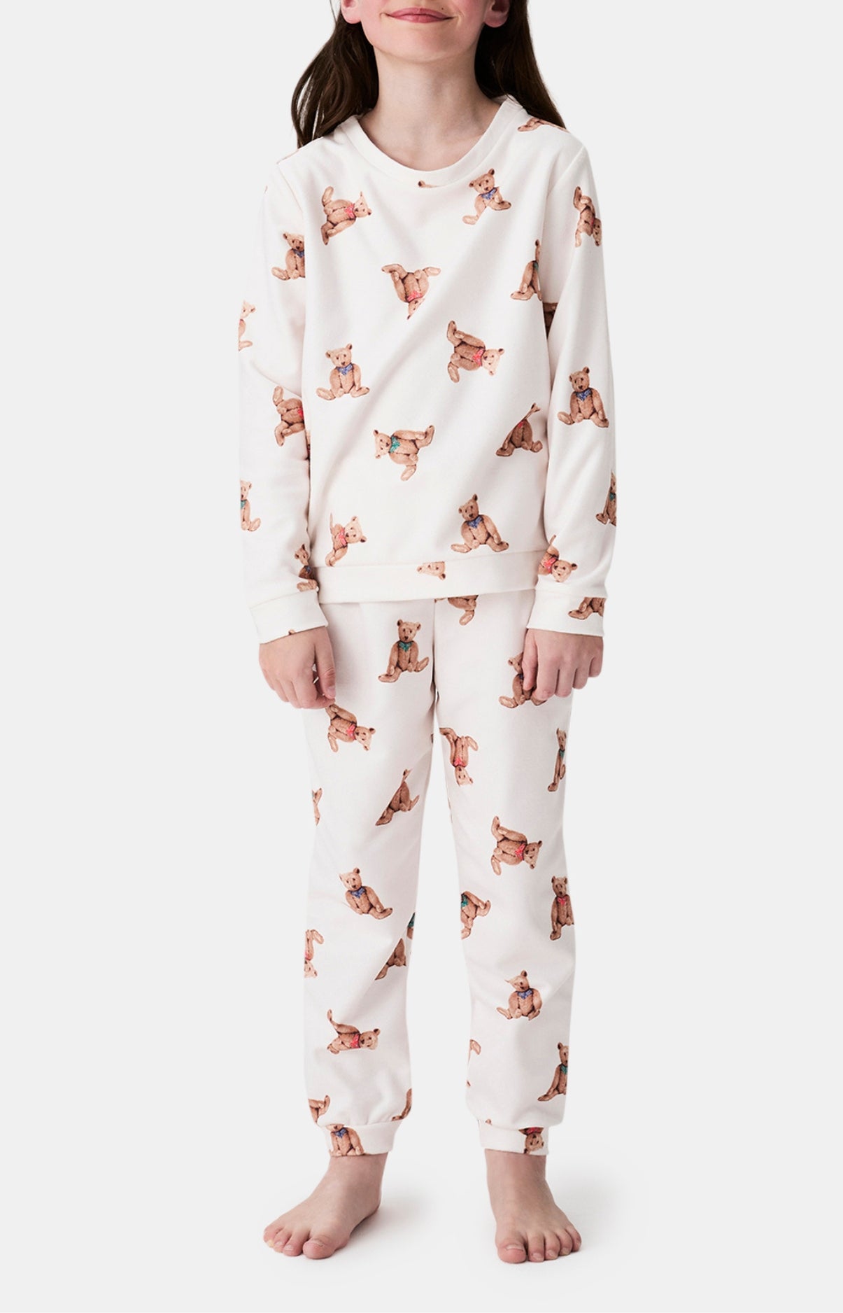 arthur-bob-old-teddy-pyjama-enfant-polaire-ivoire image 1