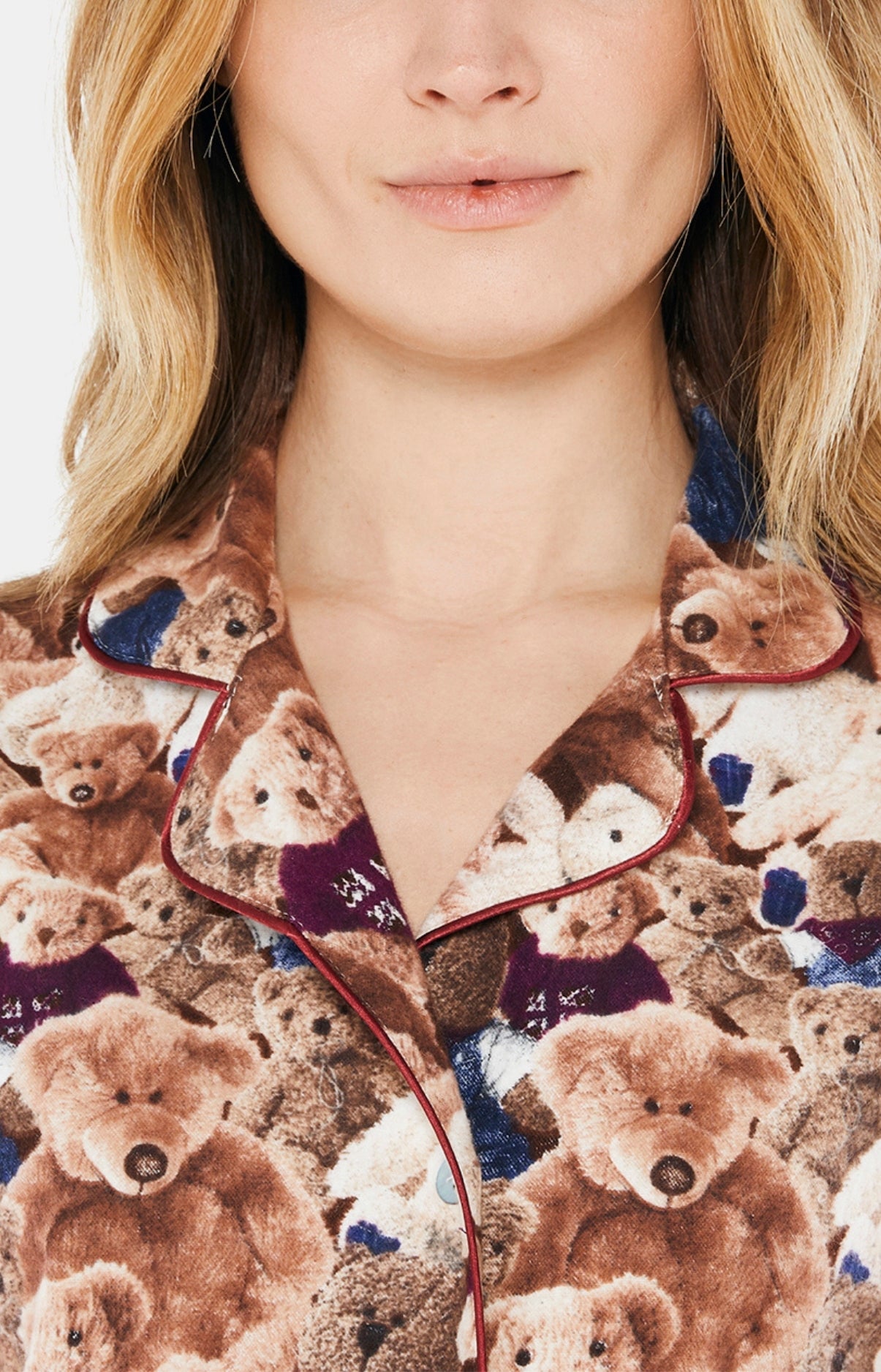arthur-bob-teddy-pyjama-boutonn-beige-pilou-chaud image 2
