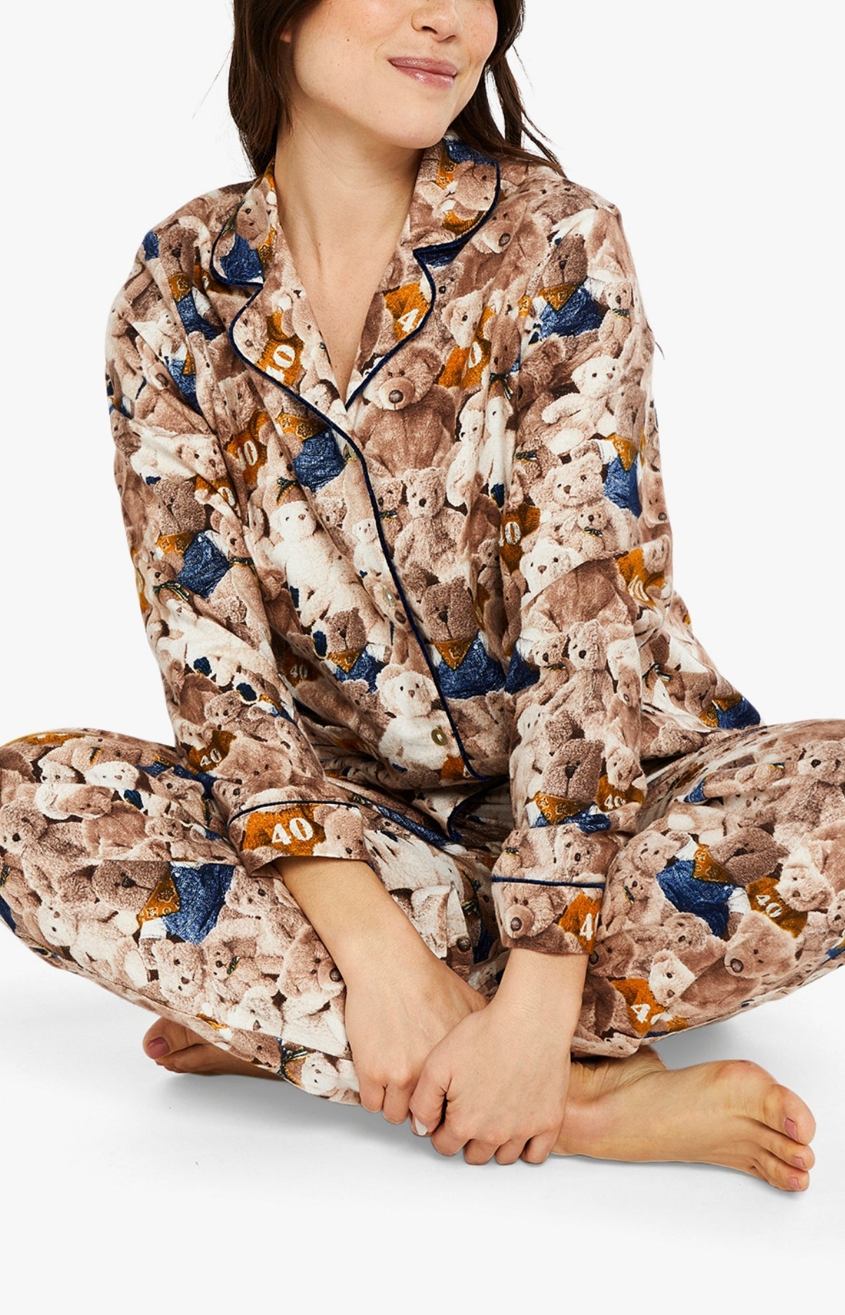 arthur-bob-teddy-40-ans-pyjama-femme-pilou-noisette image 5