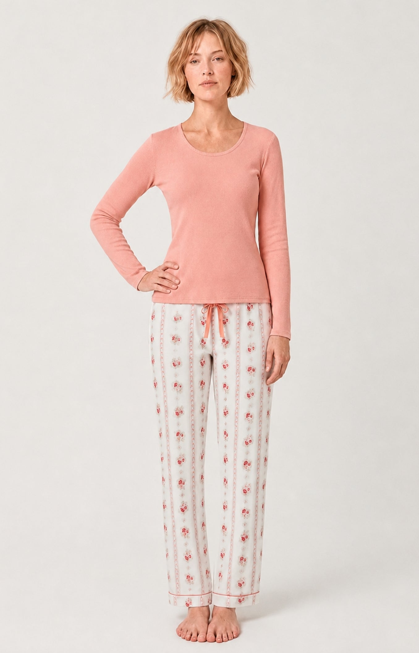 arthur-bob-rosalie-pantalon-pyjama-femme-ivoire-pilou image 1