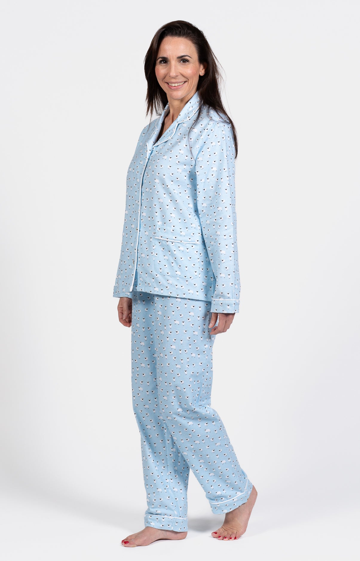 arthur-bob-pyjama-boutonn-mouton-ciel-pilou-manches-longues image 2