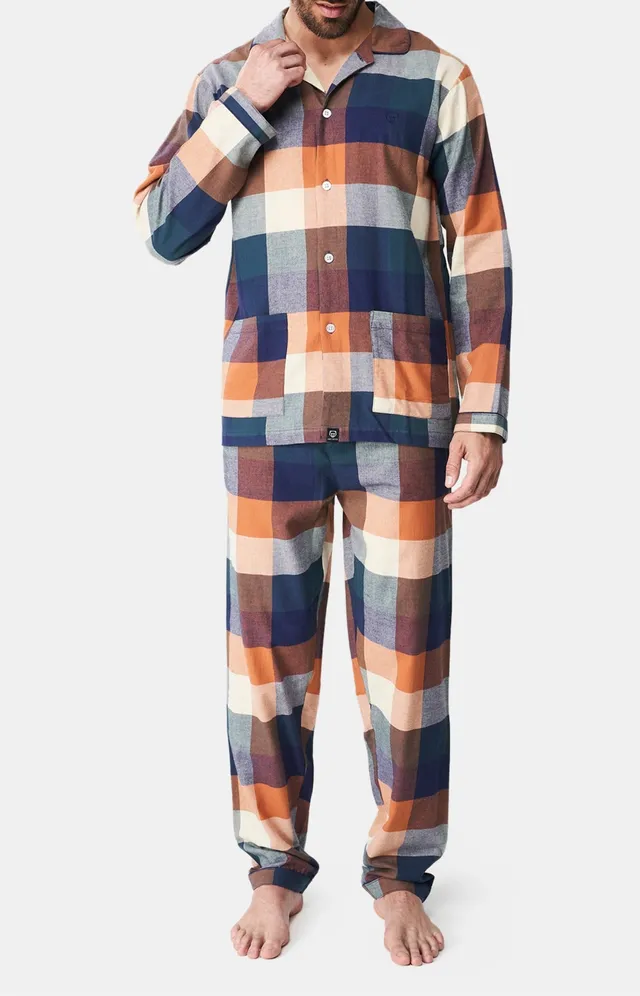 arthur-bob-pyjama-boutonn-carreaux-oslo-vert-pilou image 1