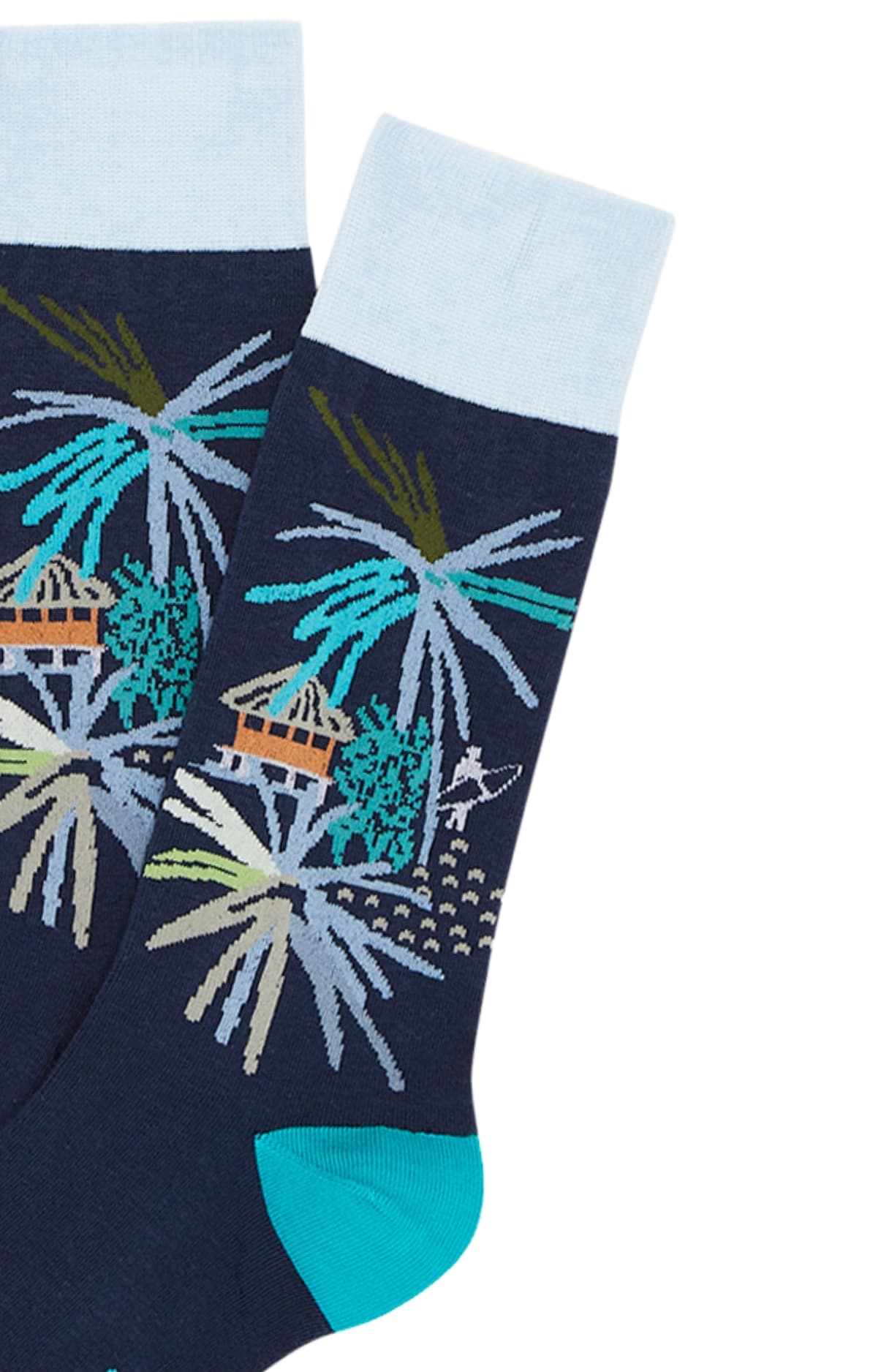 arthur-bob-chaussettes-tropical-marine-coton-40-46 image 2
