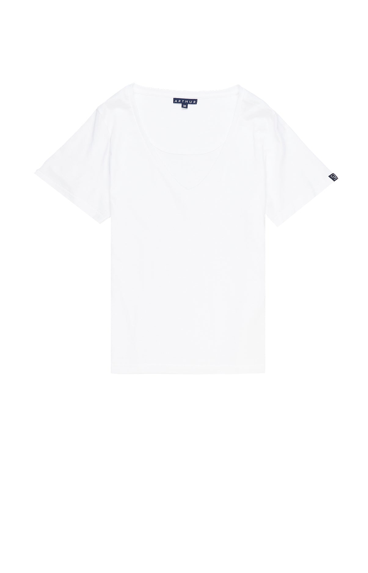 arthur-tee-shirt-coton-pima-blanc-s-haut-pyjama image 3